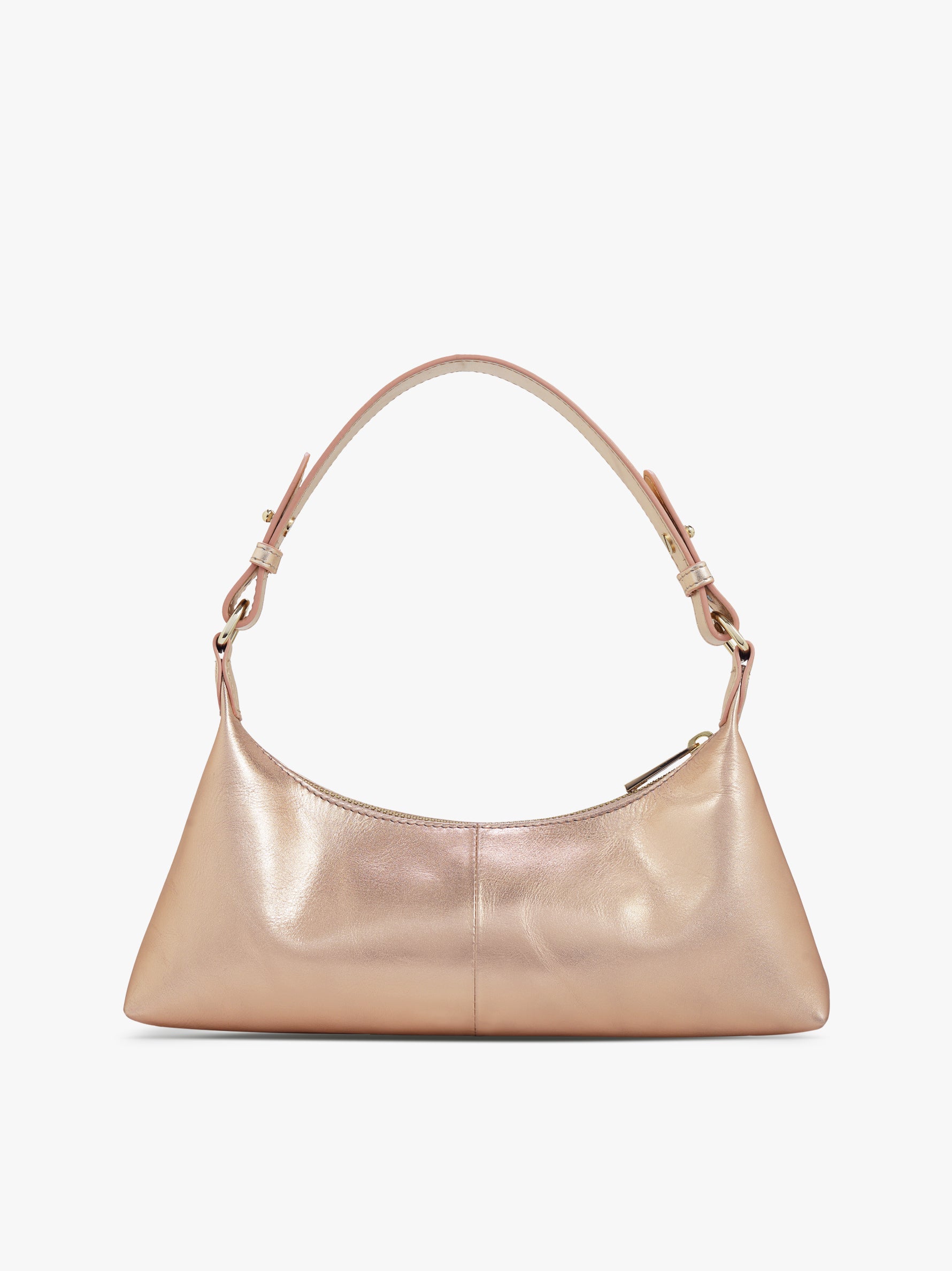 Handcrafted Genuine Leather Skinny Baguette Rose Gold for Women Tan & Loom