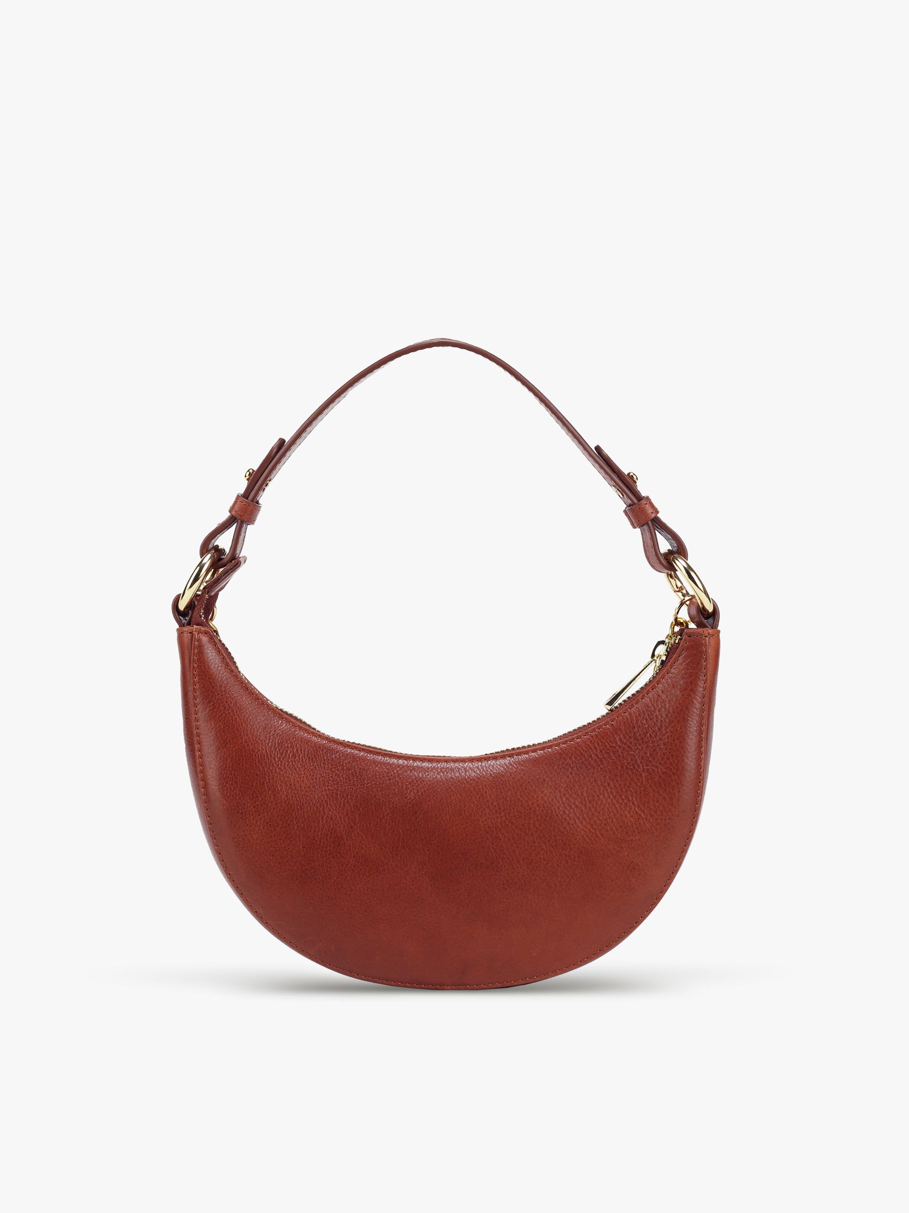 Handcrafted Genuine Vegetable Tanned Leather Artisan's Little Lune Vintage Brown for Women Tan & Loom