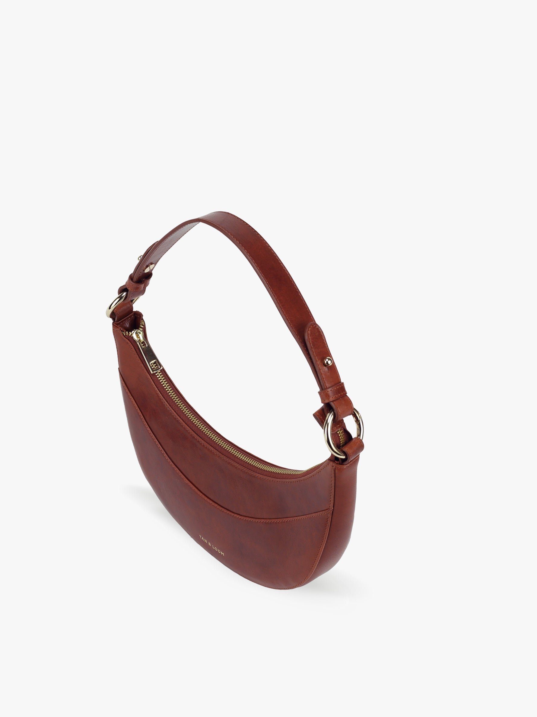 Handcrafted Genuine Vegetable Tanned Leather Artisan's Little Lune Vintage Brown for Women Tan & Loom