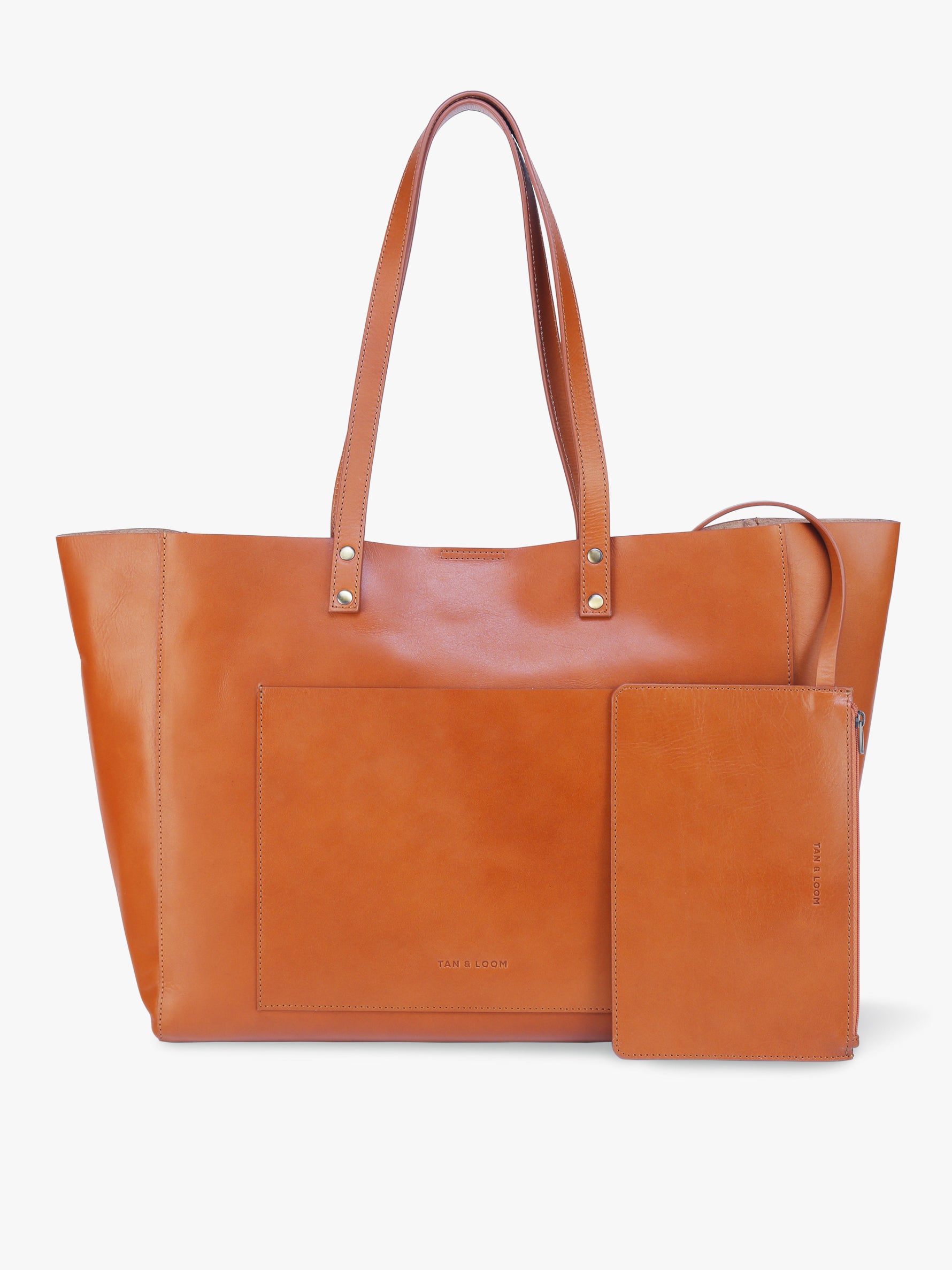 Old Fashioned Top Closure Tote (Natural Tan)