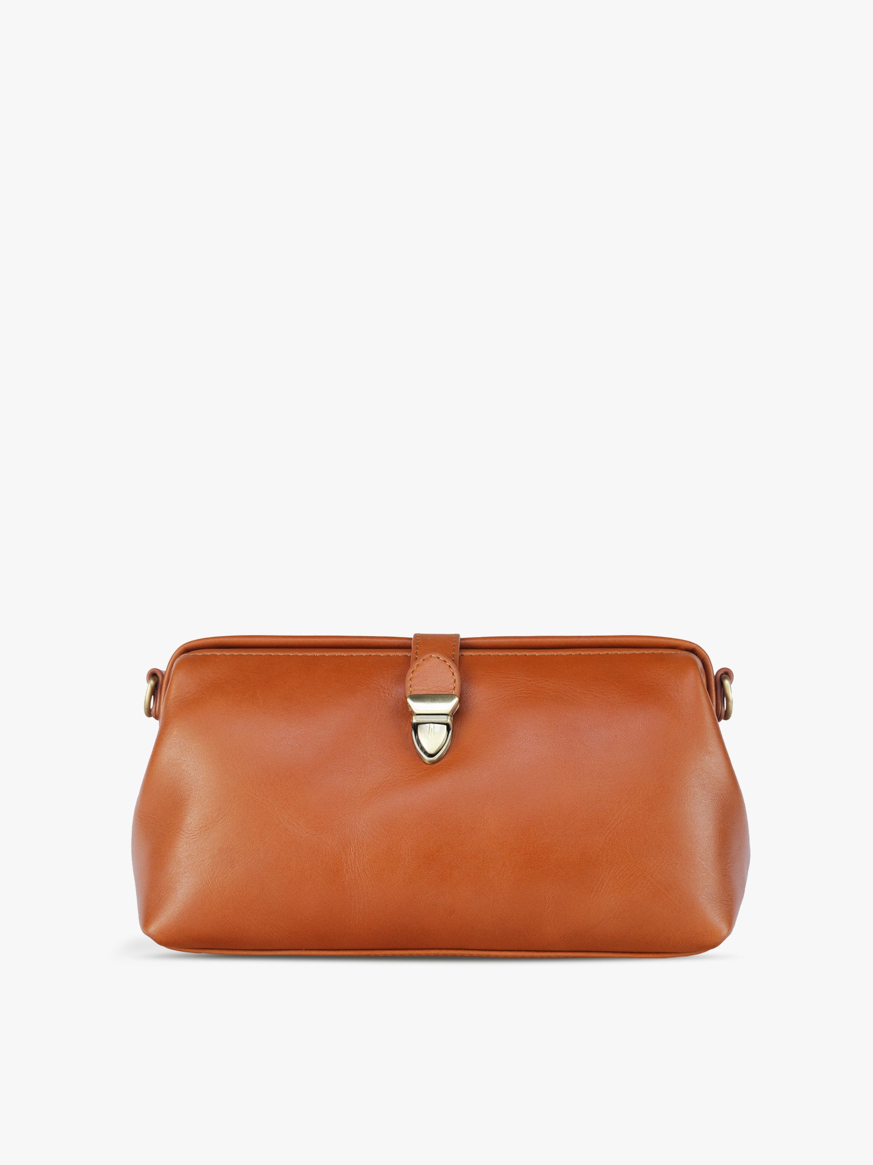 Handcrafted Genuine Vegetable Tanned Leather Doctor's Sling Bag Natural Tan for Women Tan & Loom