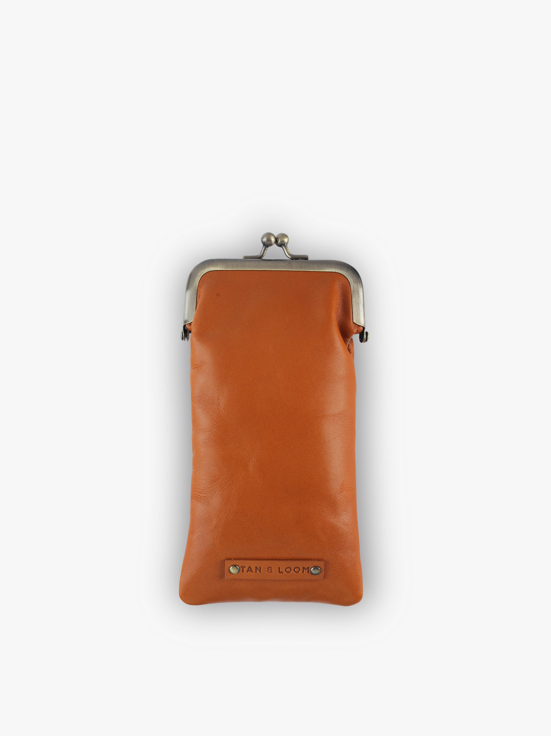 Handcrafted Genuine Vegetable Tanned Leather Reader's Case Natural Tan for Women Tan & Loom