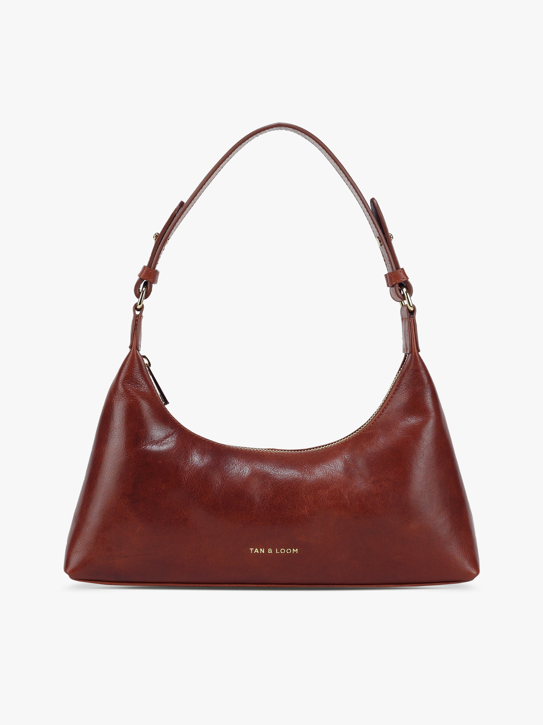 Buy Skinny Baguette Shoulder Bag by Tan Loom (Vintage Brown Leather)