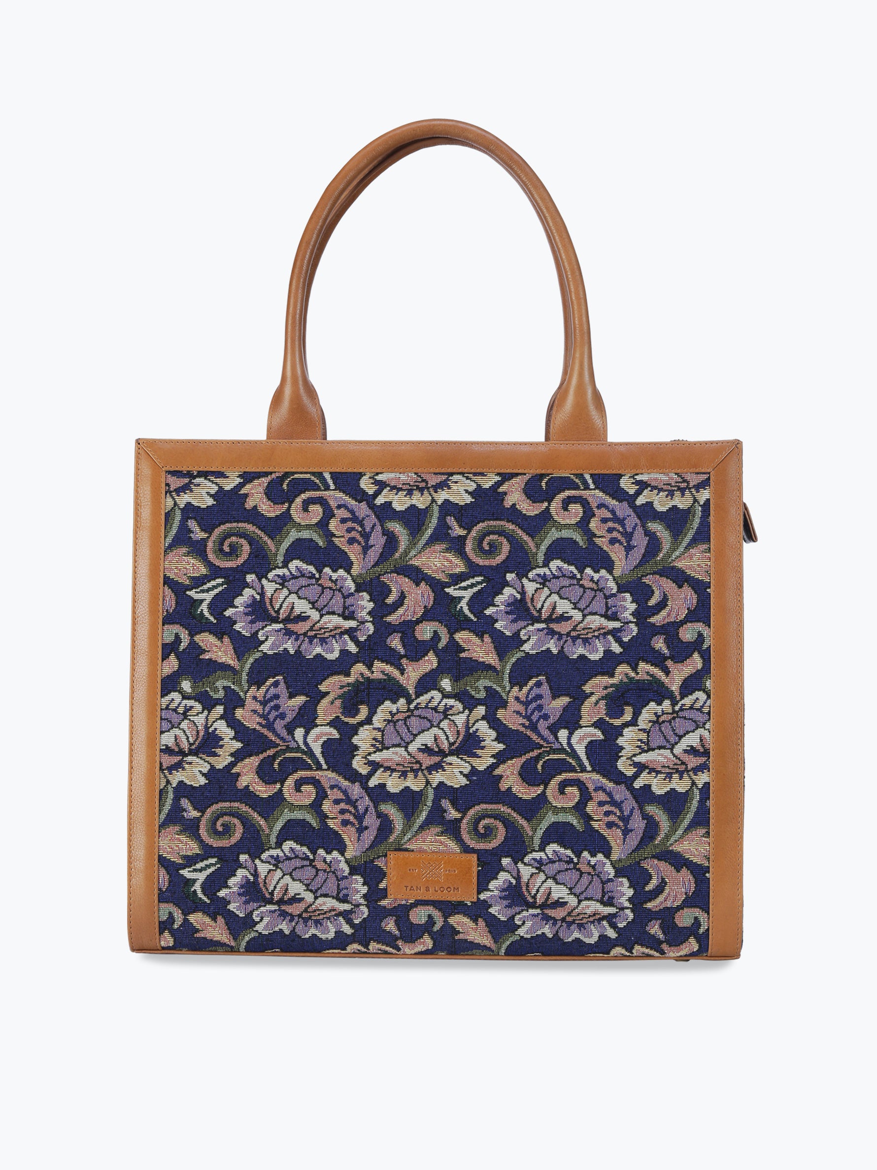 Magazine Tote (Floral Jaquard)