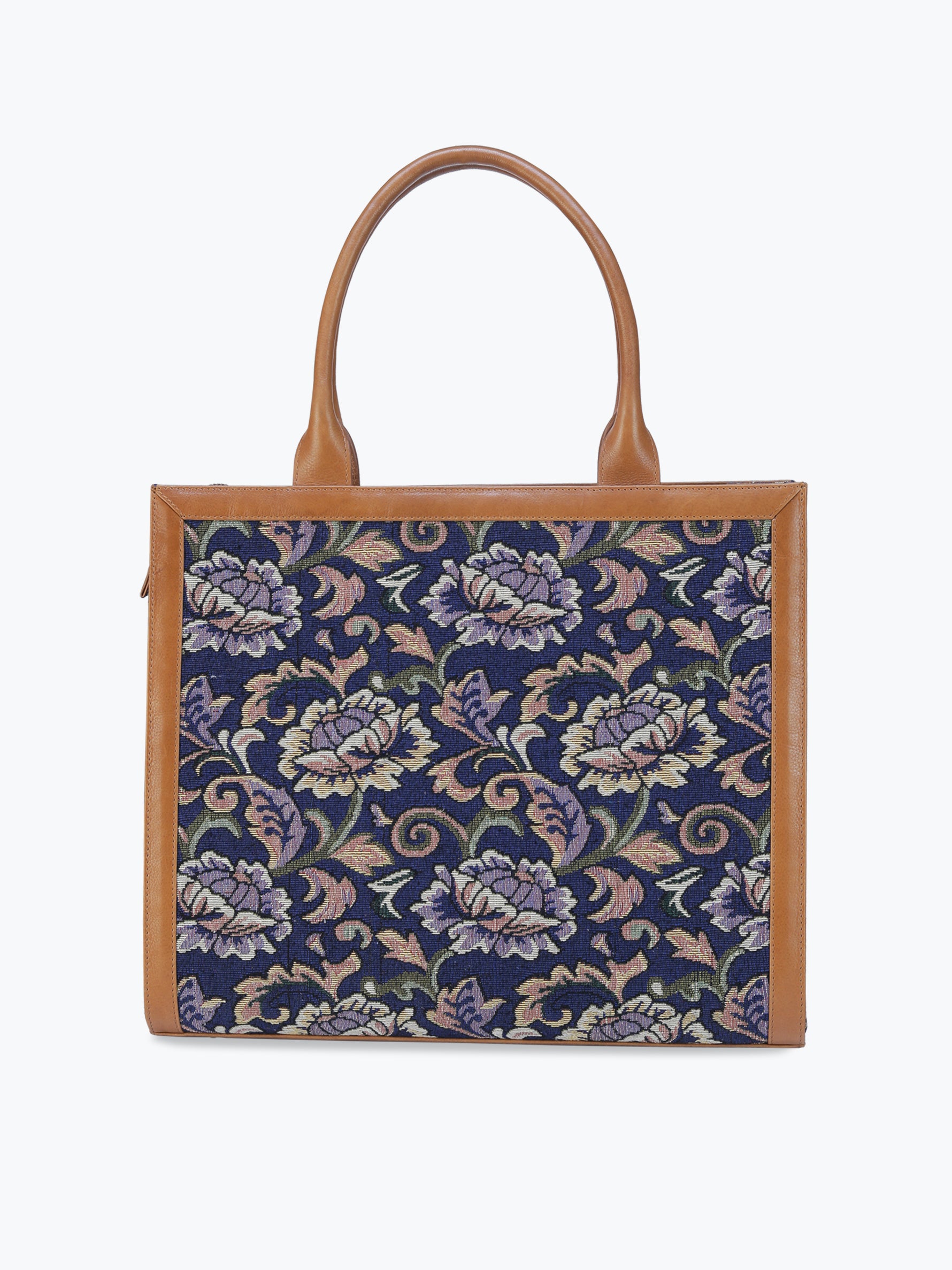 Magazine Tote (Floral Jaquard)