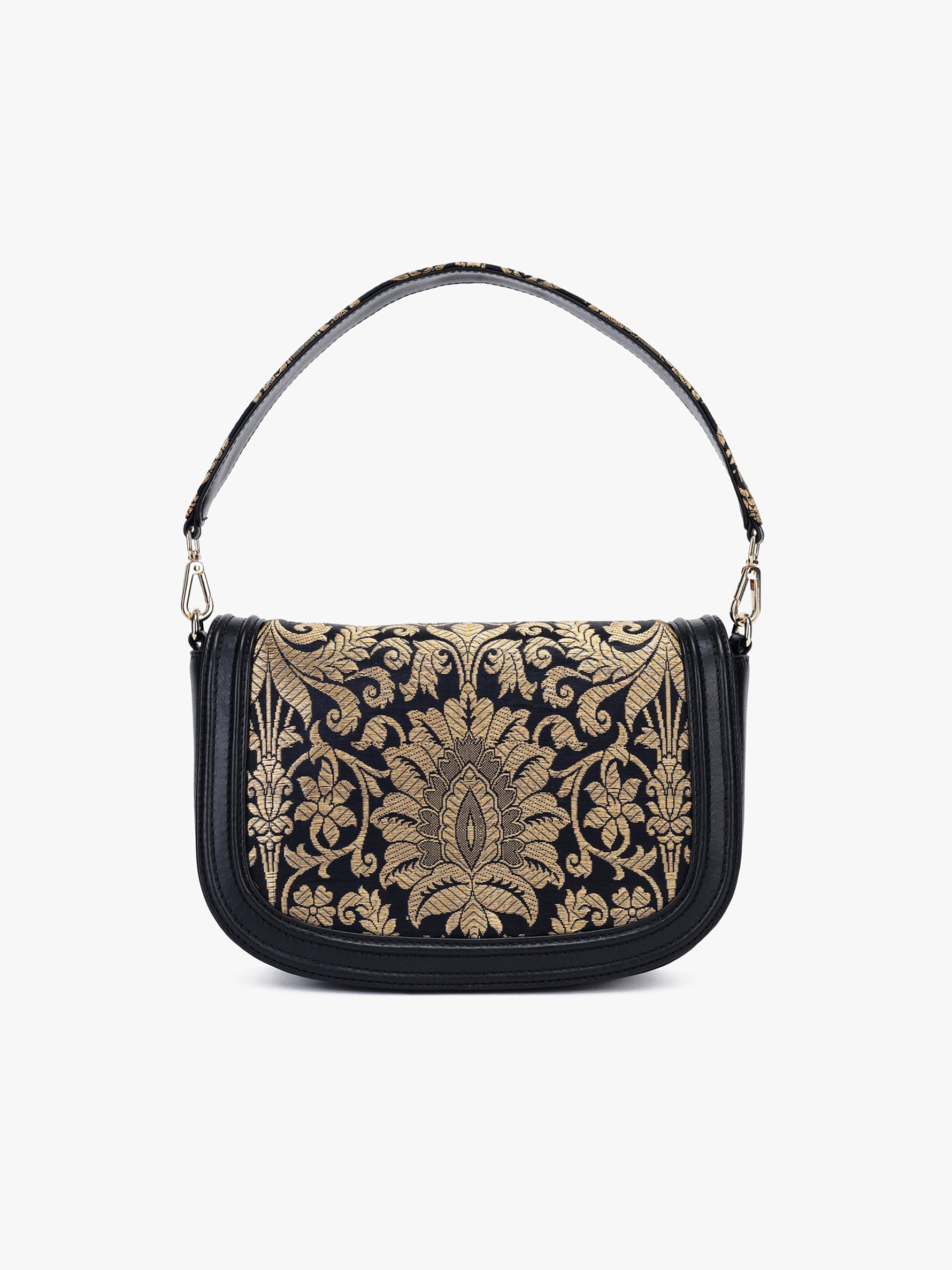 Cocktail Clutch (Classic Black Brocade)