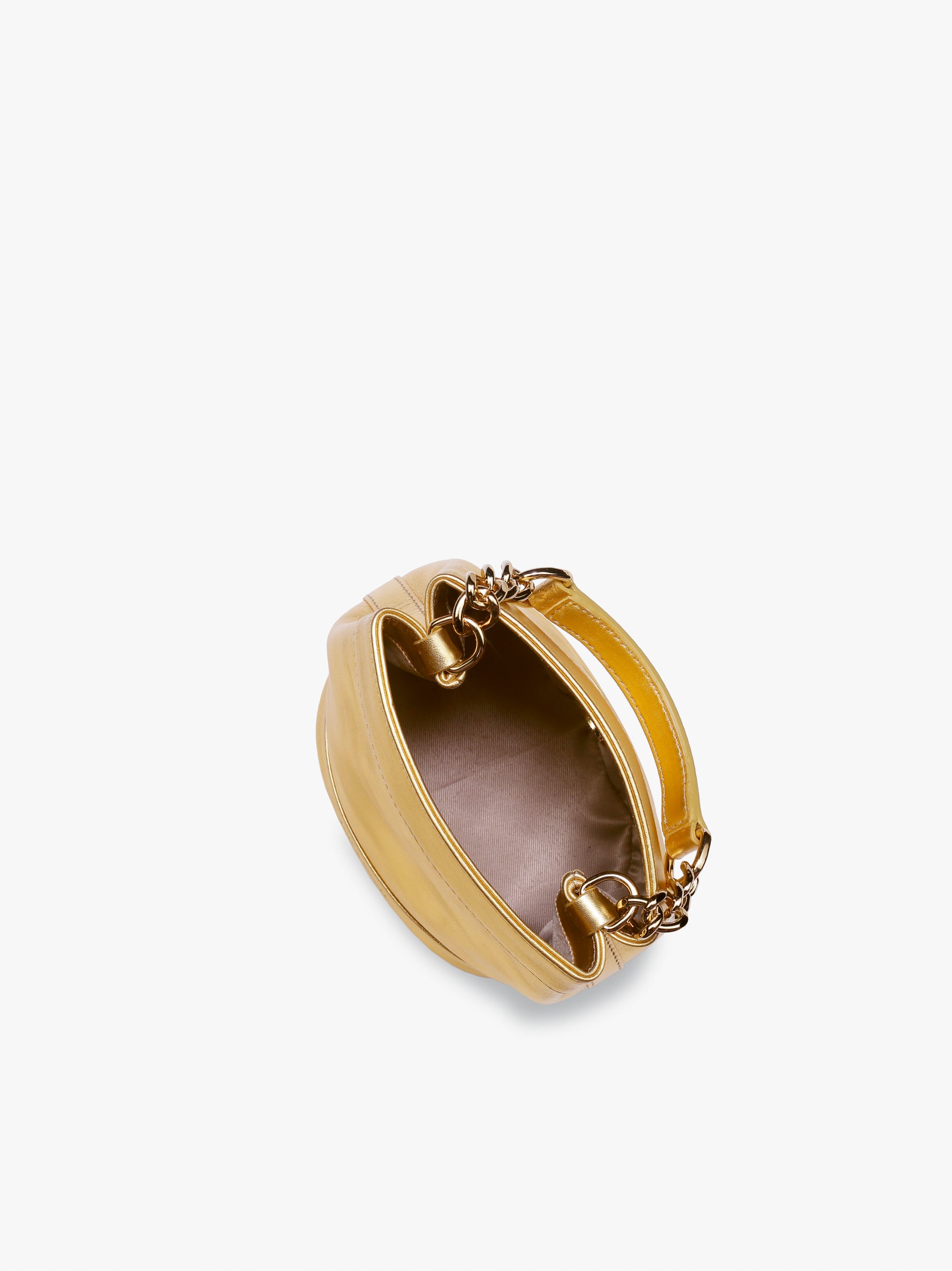 Handcrafted Gold Genuine Leather Rani Batua for Women Tan & Loom