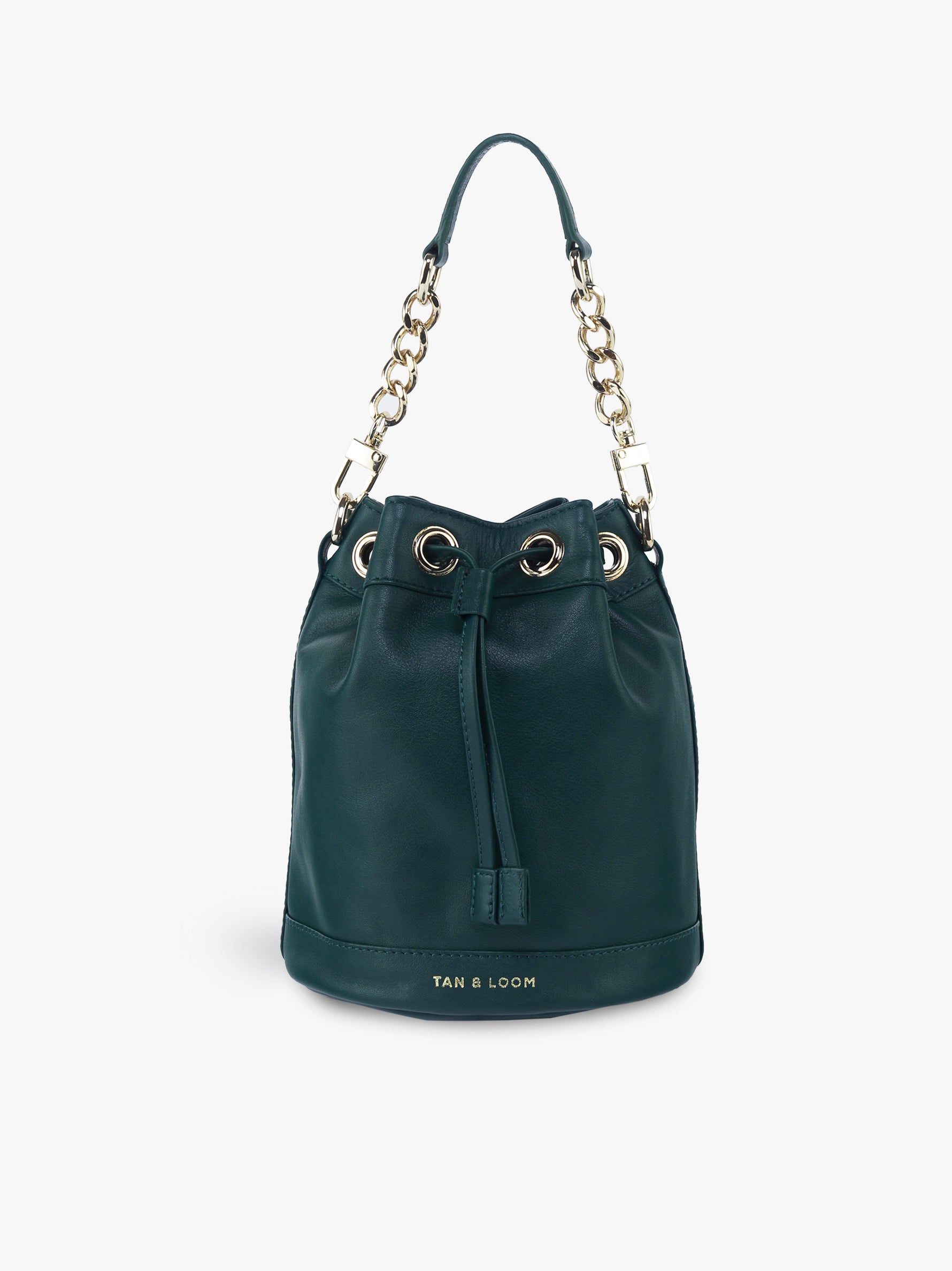 Bombay Bucket (Forrest Green Leather)