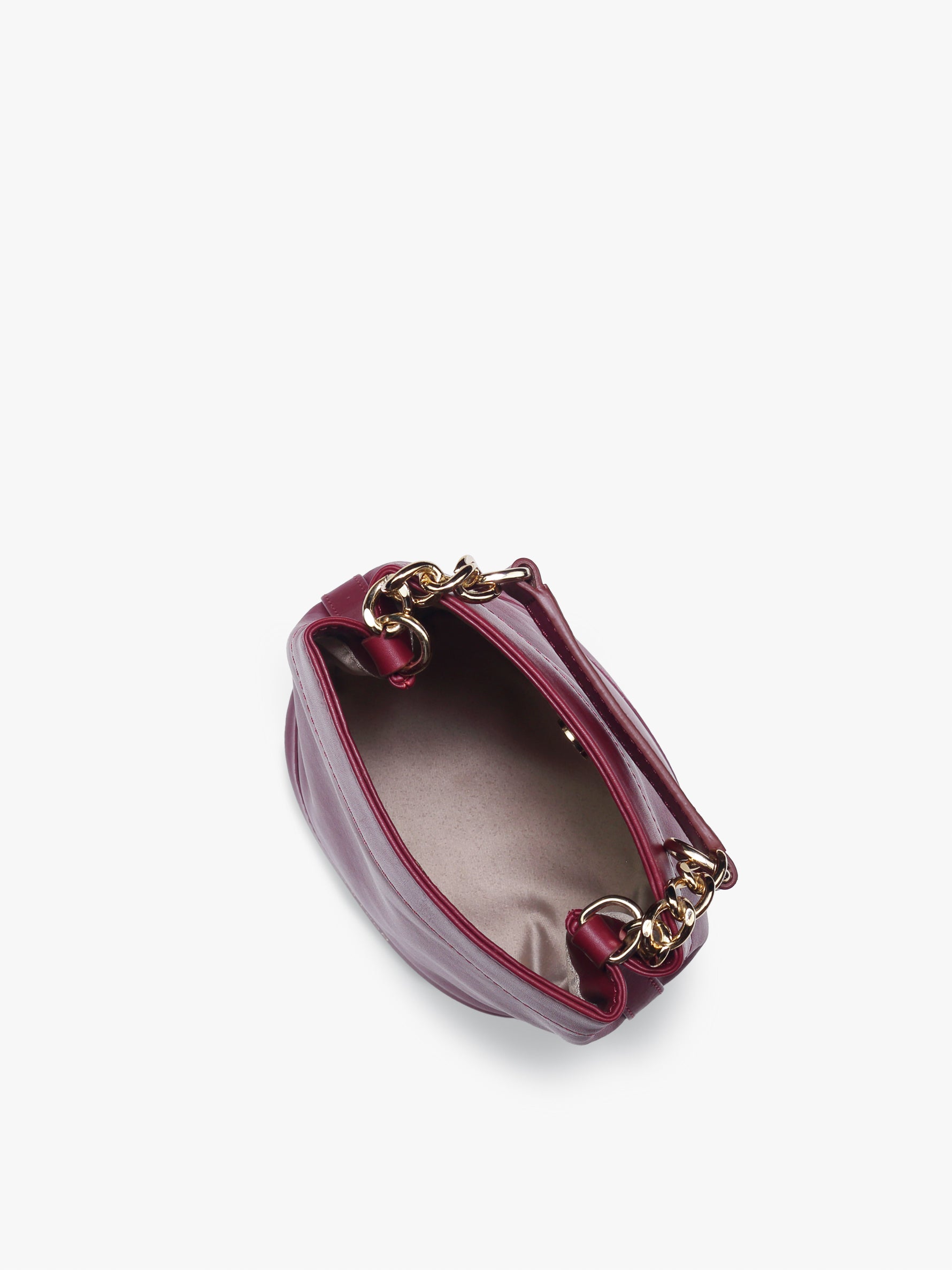 Handcrafted Maroon Genuine Leather Rani Batua for Women Tan & Loom