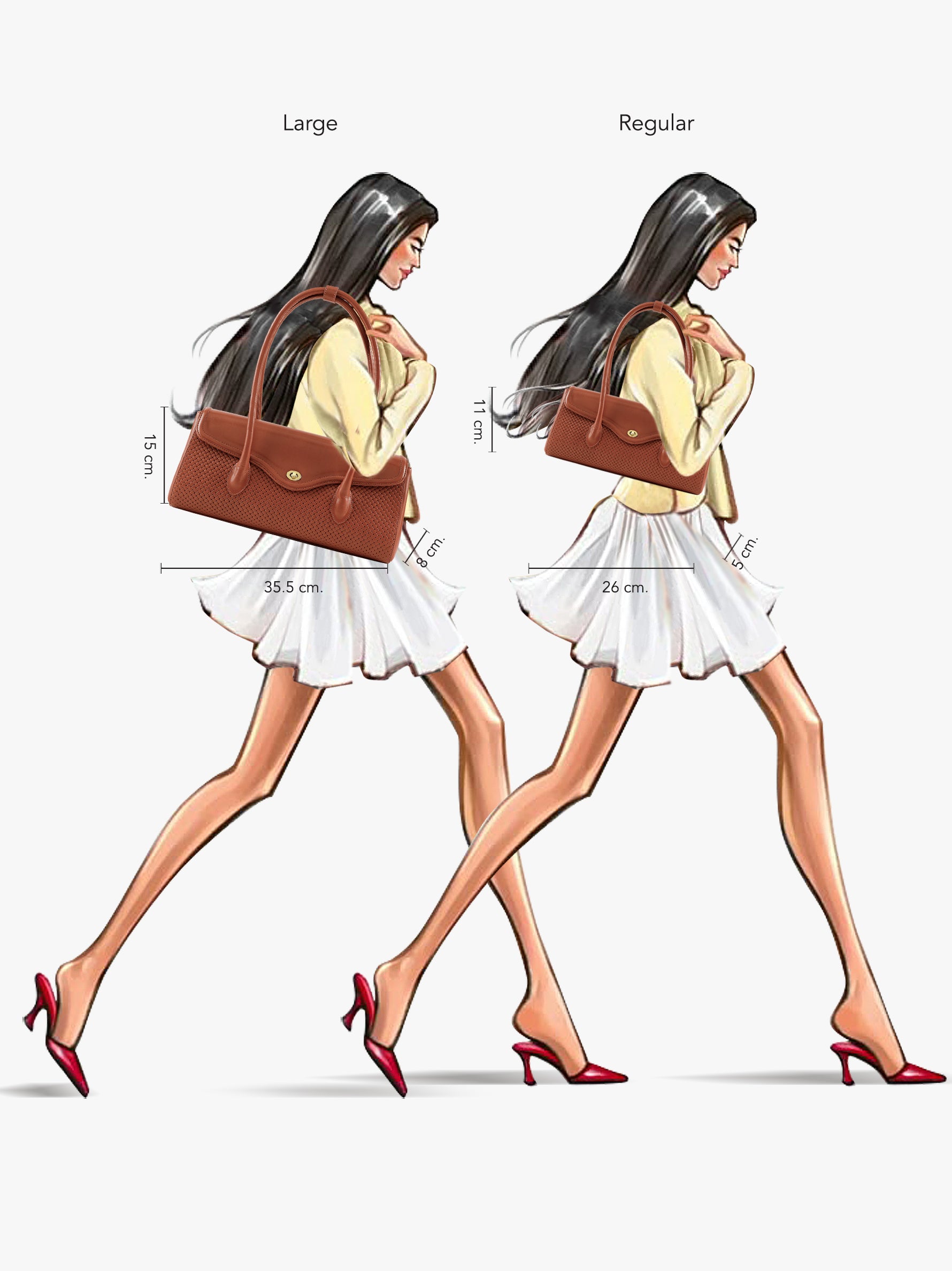 Handcrafted Woven Vegetable Tanned Leather Seville Satchel Large Medium Cognac for Women Tan & Loom