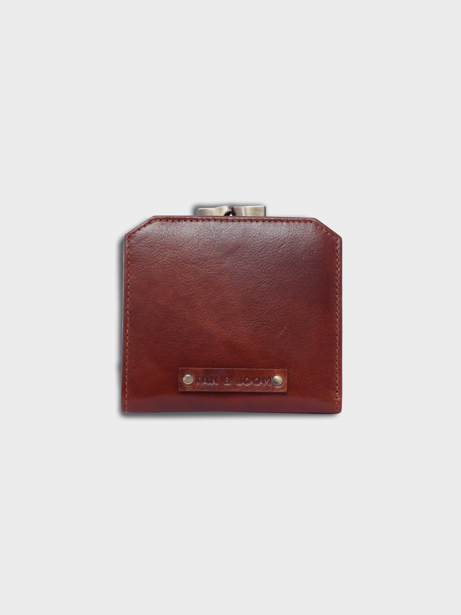 Handcrafted Genuine Vegetable Tanned Leather Pandora's Purse Vintage Brown for Women Tan & Loom