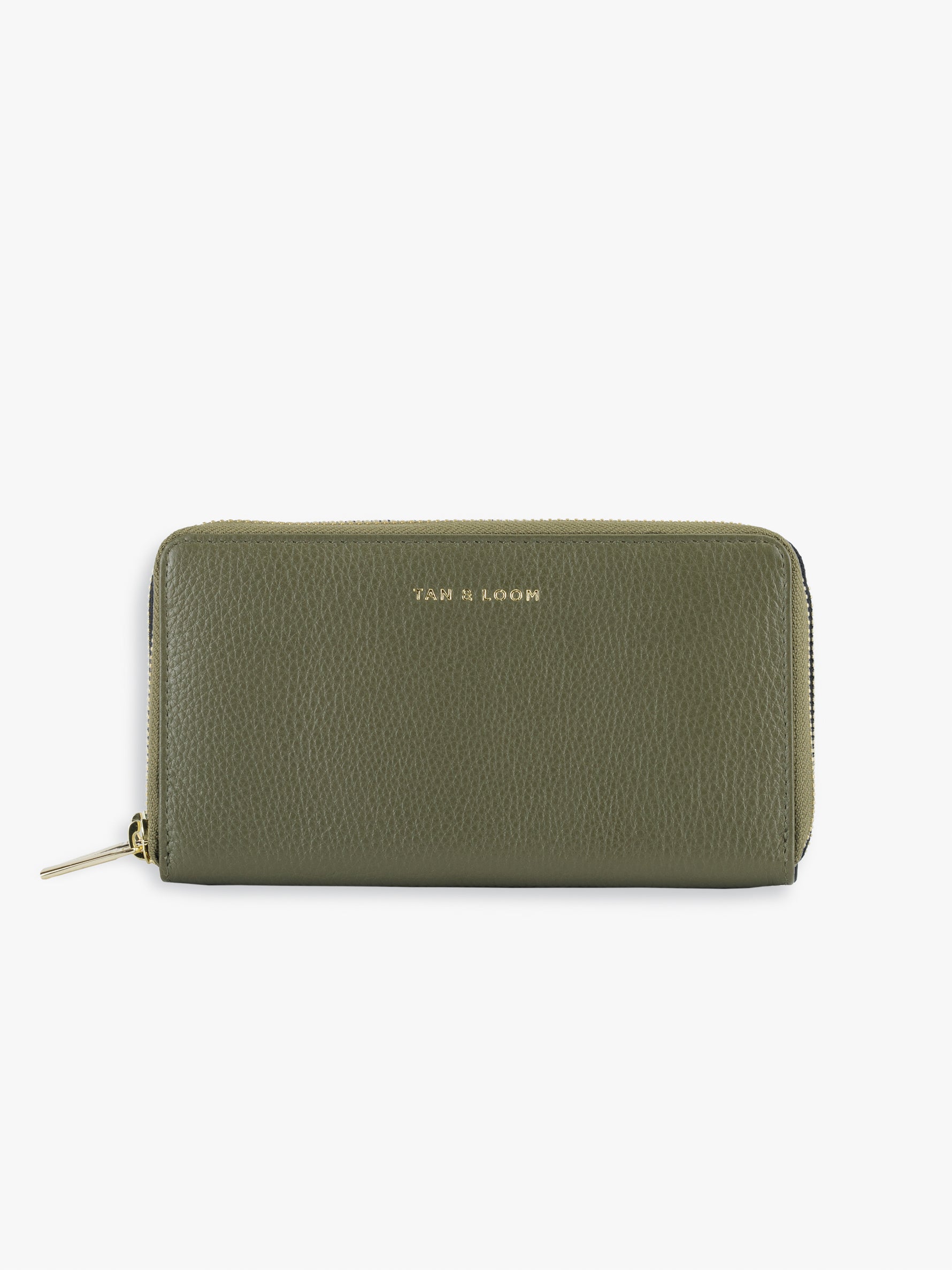 Handcrafted genuine leather classic wallet for women Olive Green