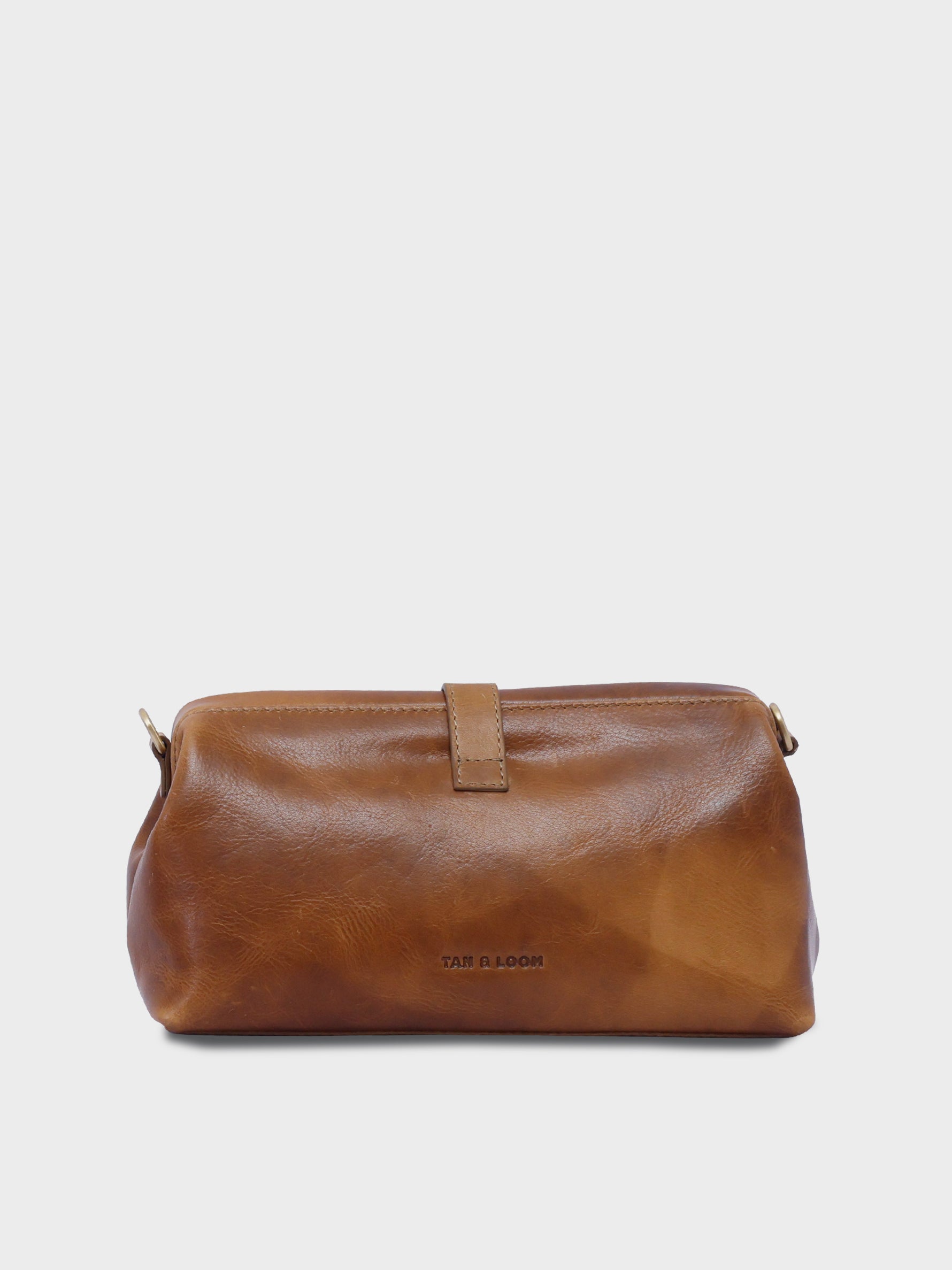 Handcrafted Genuine Vegetable Tanned Leather Doctor's Sling Bag Tuscany Tan for Women Tan & Loom