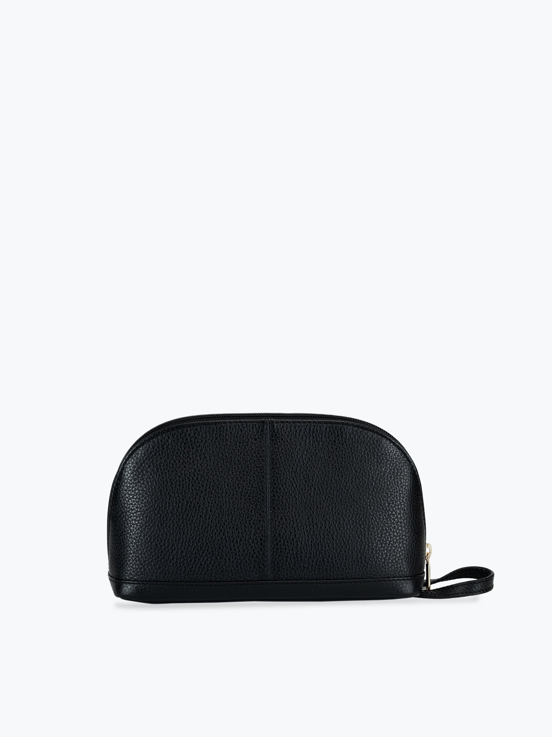 Handcrafted genuine leather mini makeup kit for women Classic Black