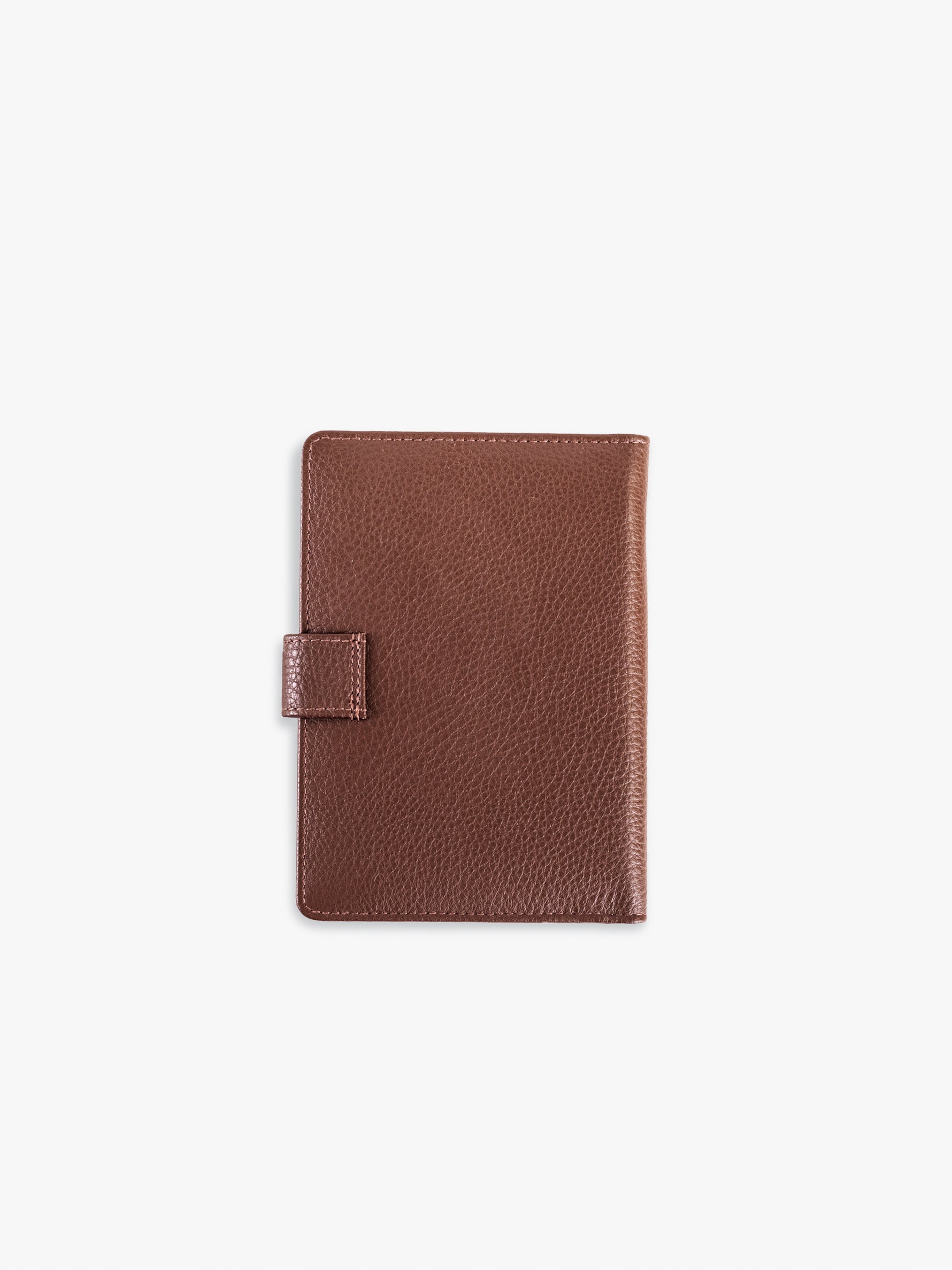 Handcrafted genuine leather Jetsetter Passport Case for women Espresso Brown