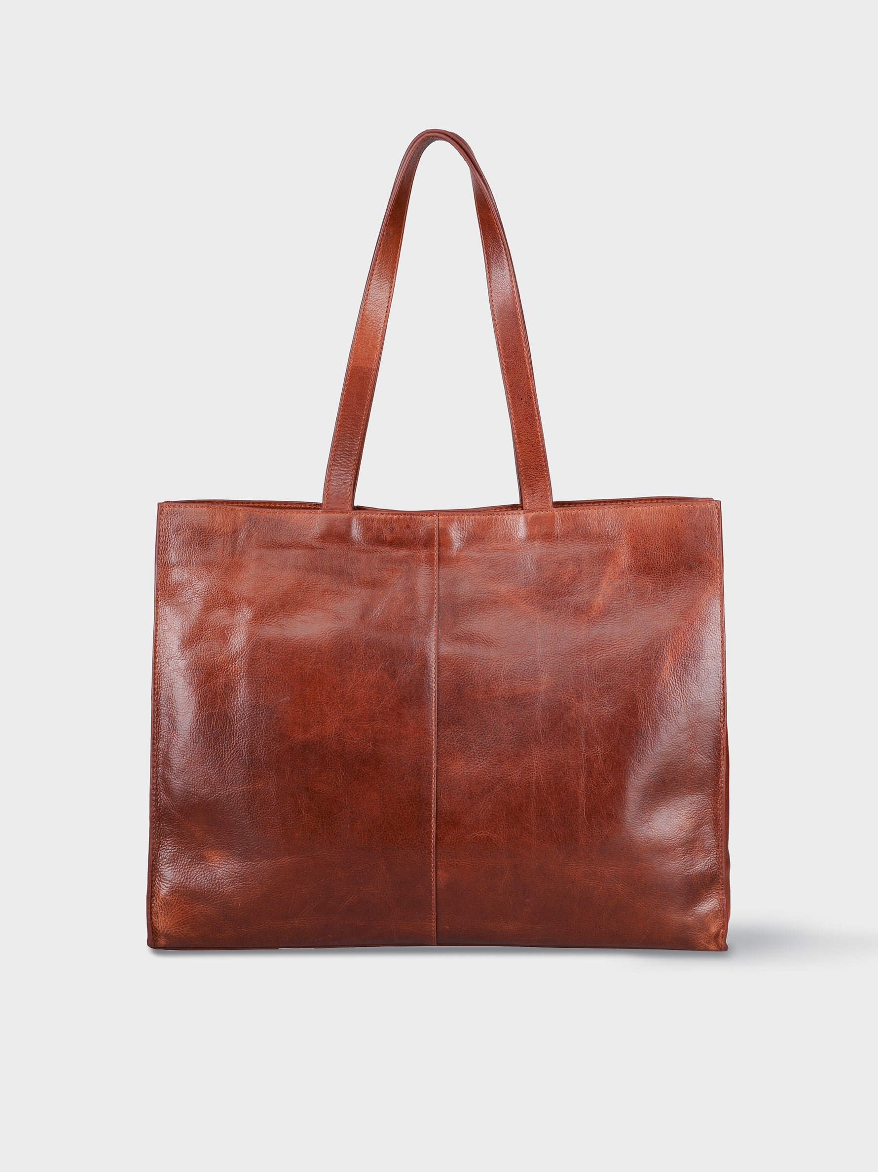 Handcrafted Genuine Vegetable Tanned Leather Artist's Tote Vintage Brown for Women Tan & Loom