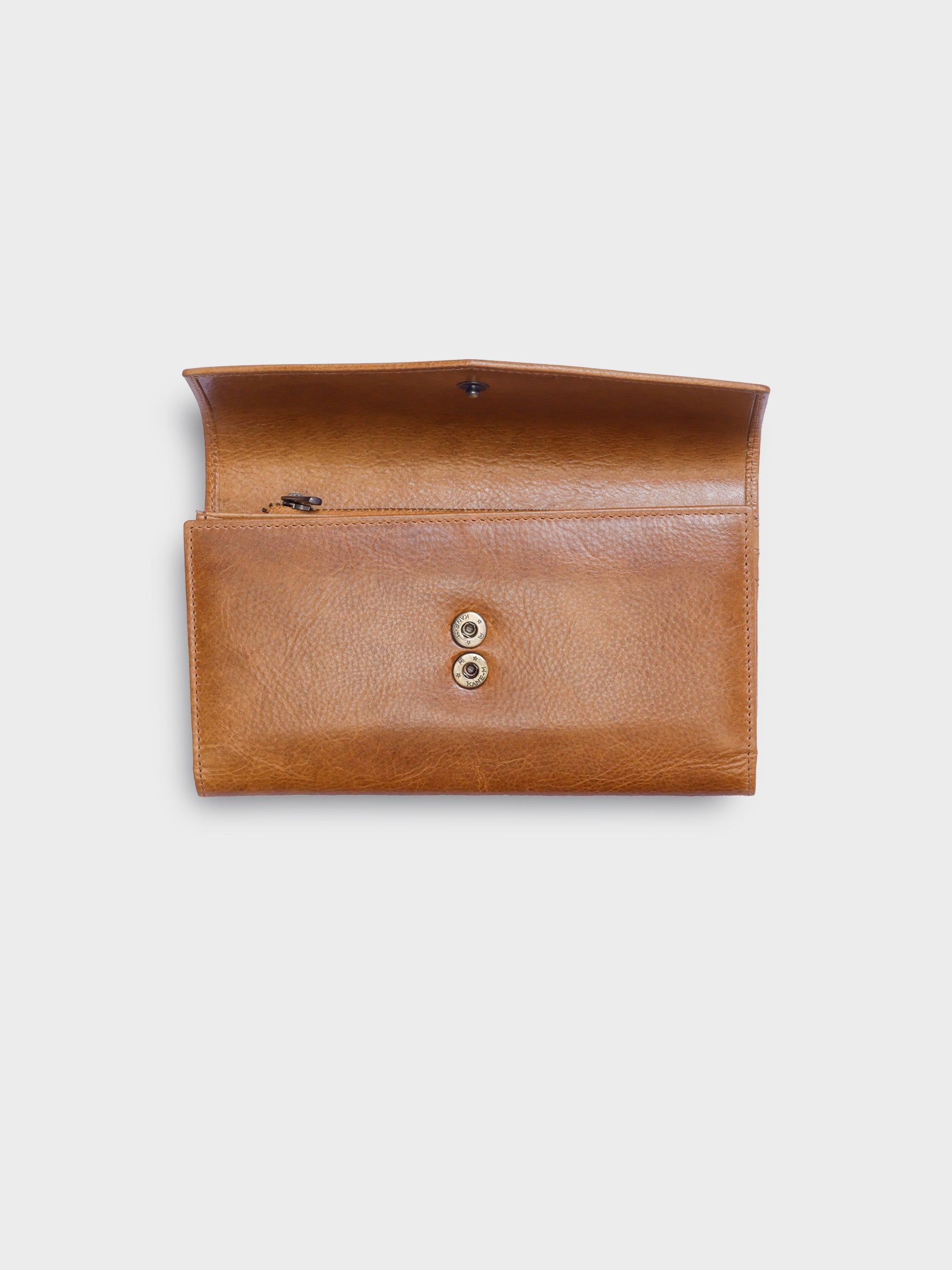 Handcrafted Genuine Vegetable Tanned Leather Envelope Wallet Tuscany Tan for Women Tan & Loom