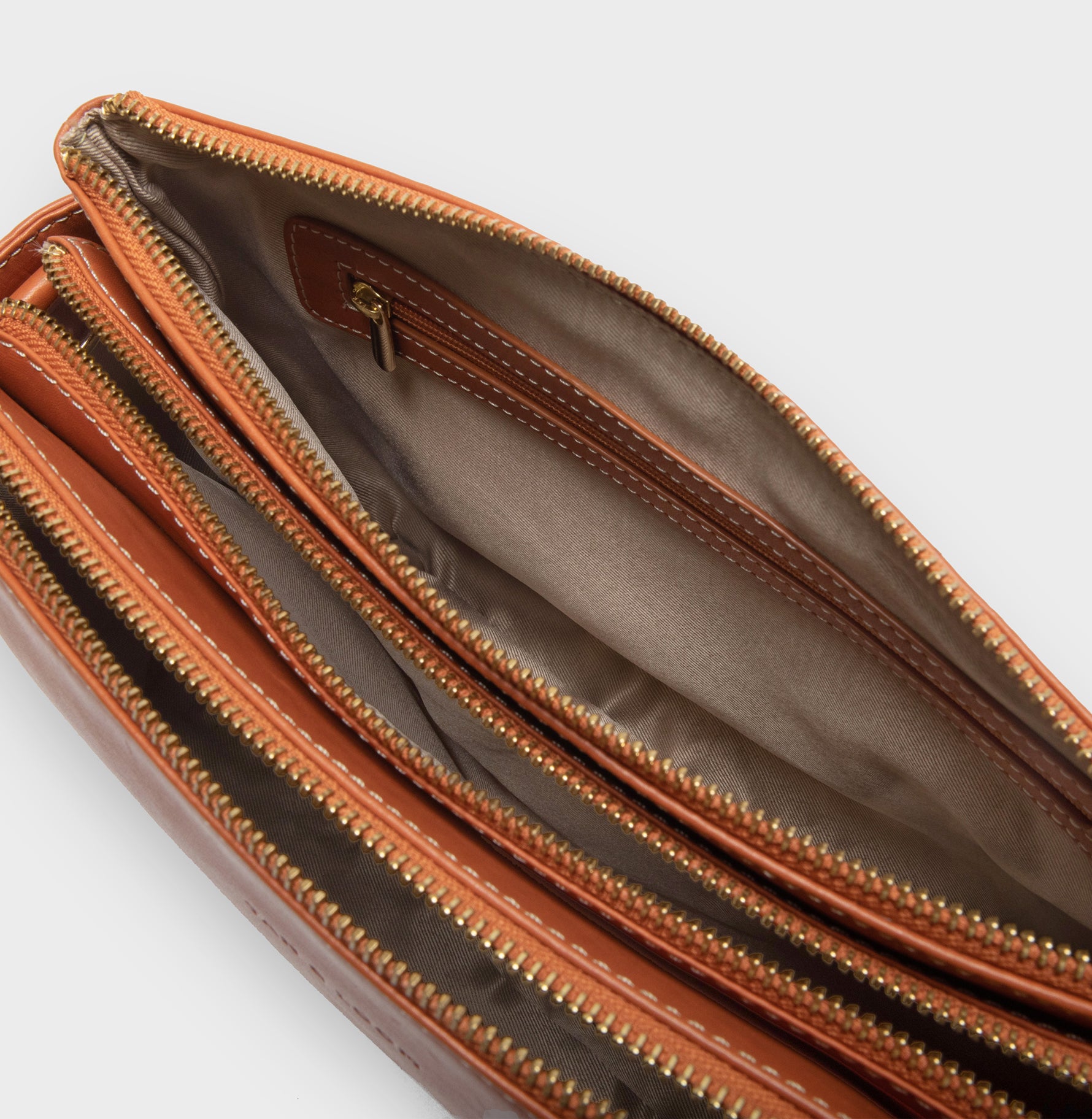 Handcrafted Genuine Vegetable Tanned Leather Sling Bag For Women Tan Colour Tan & Loom