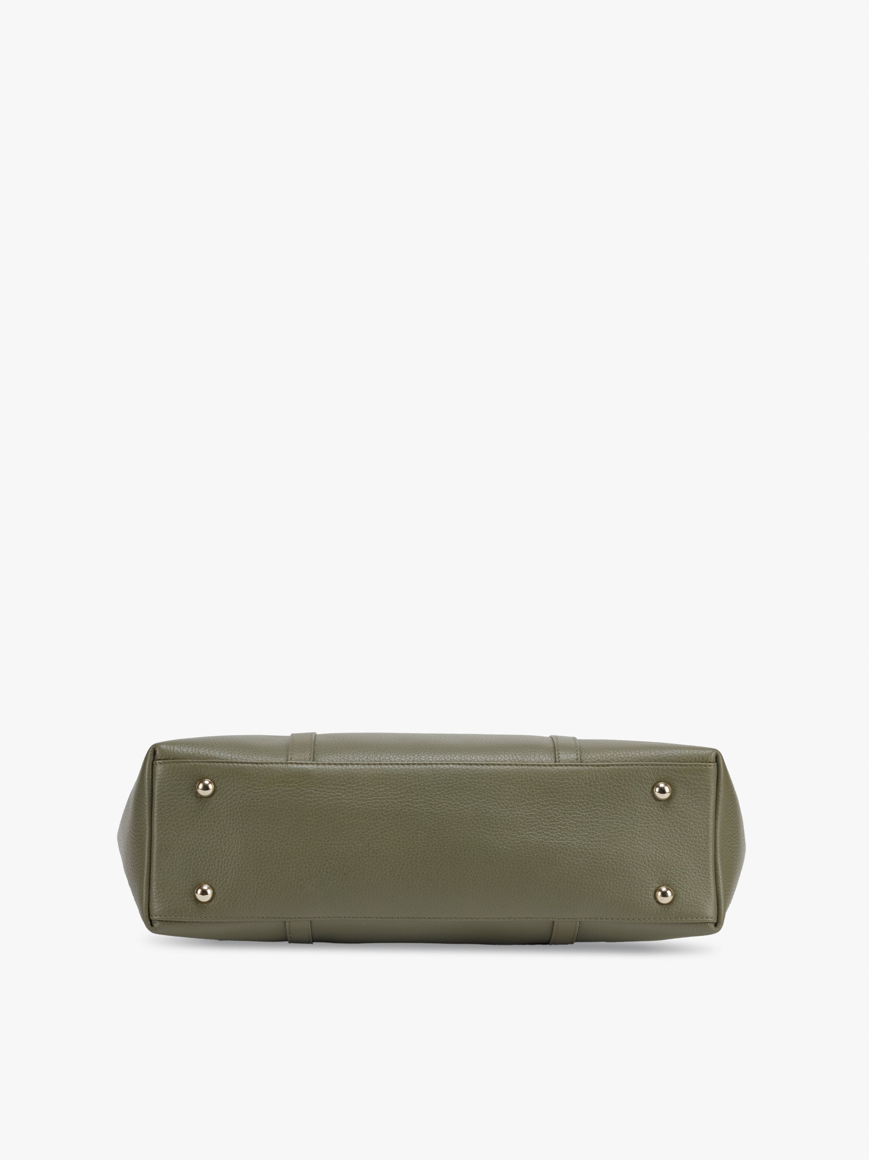Handcrafted genuine leather 365 days tote bag for women Olive green