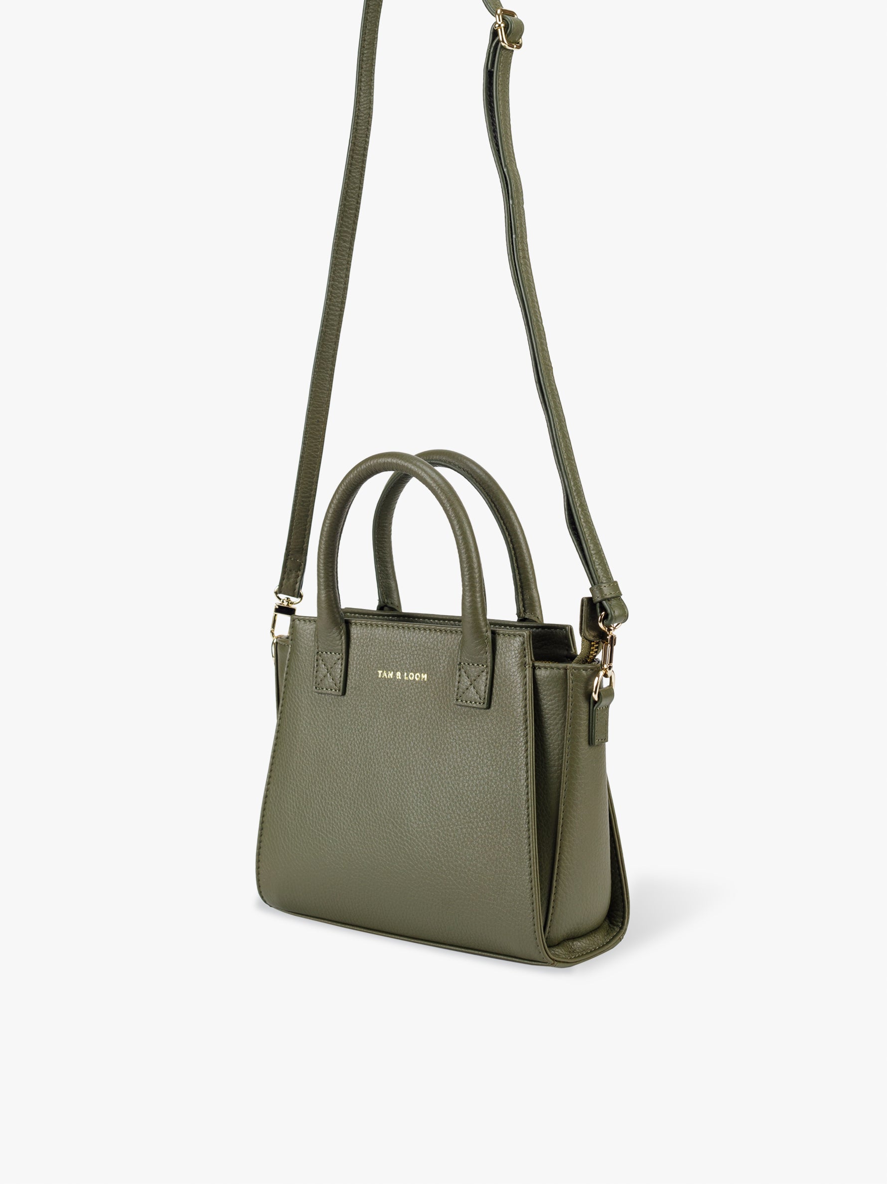 Handcrafted genuine leather Gamechanger Mini for women Olive