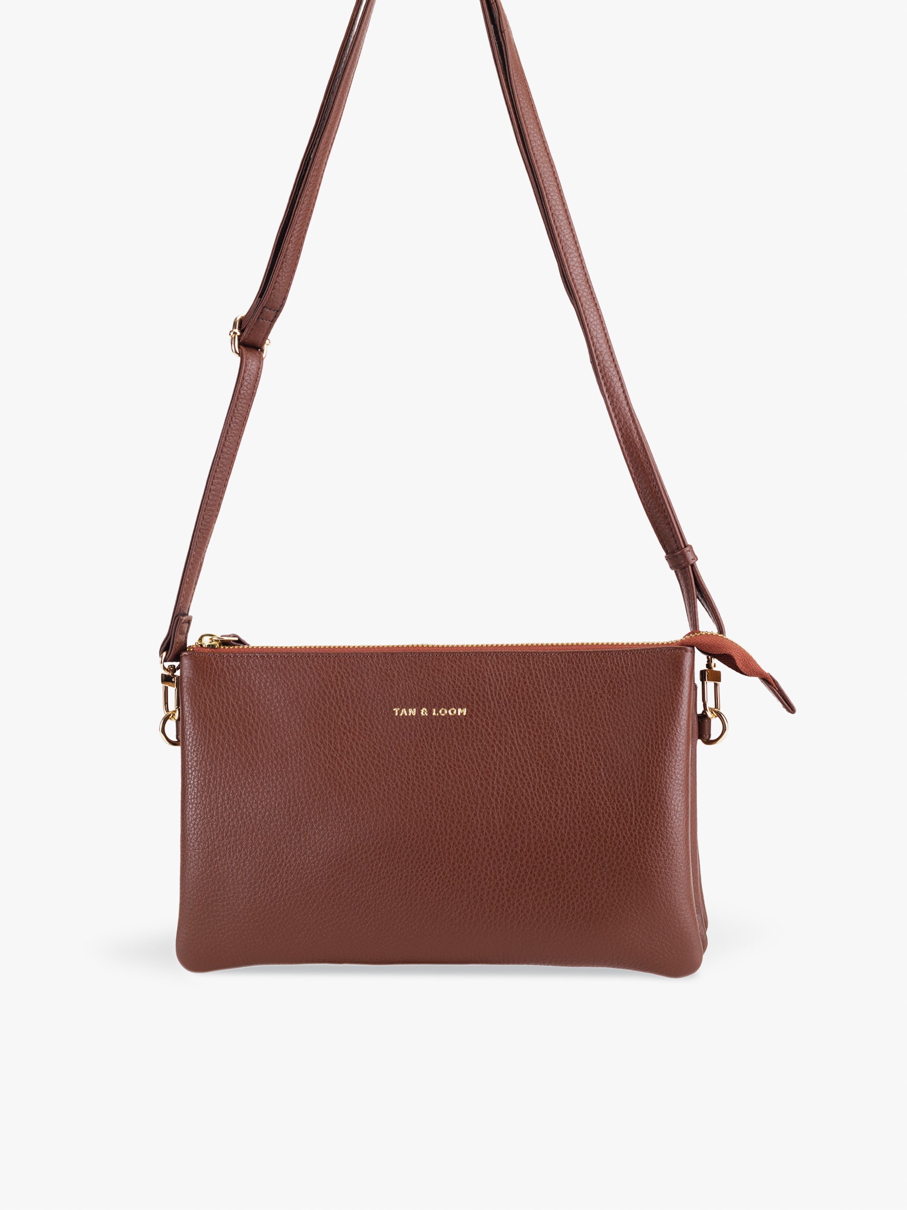 Handcrafted genuine leather Commuter's Sling Bag for women Espresso Brown