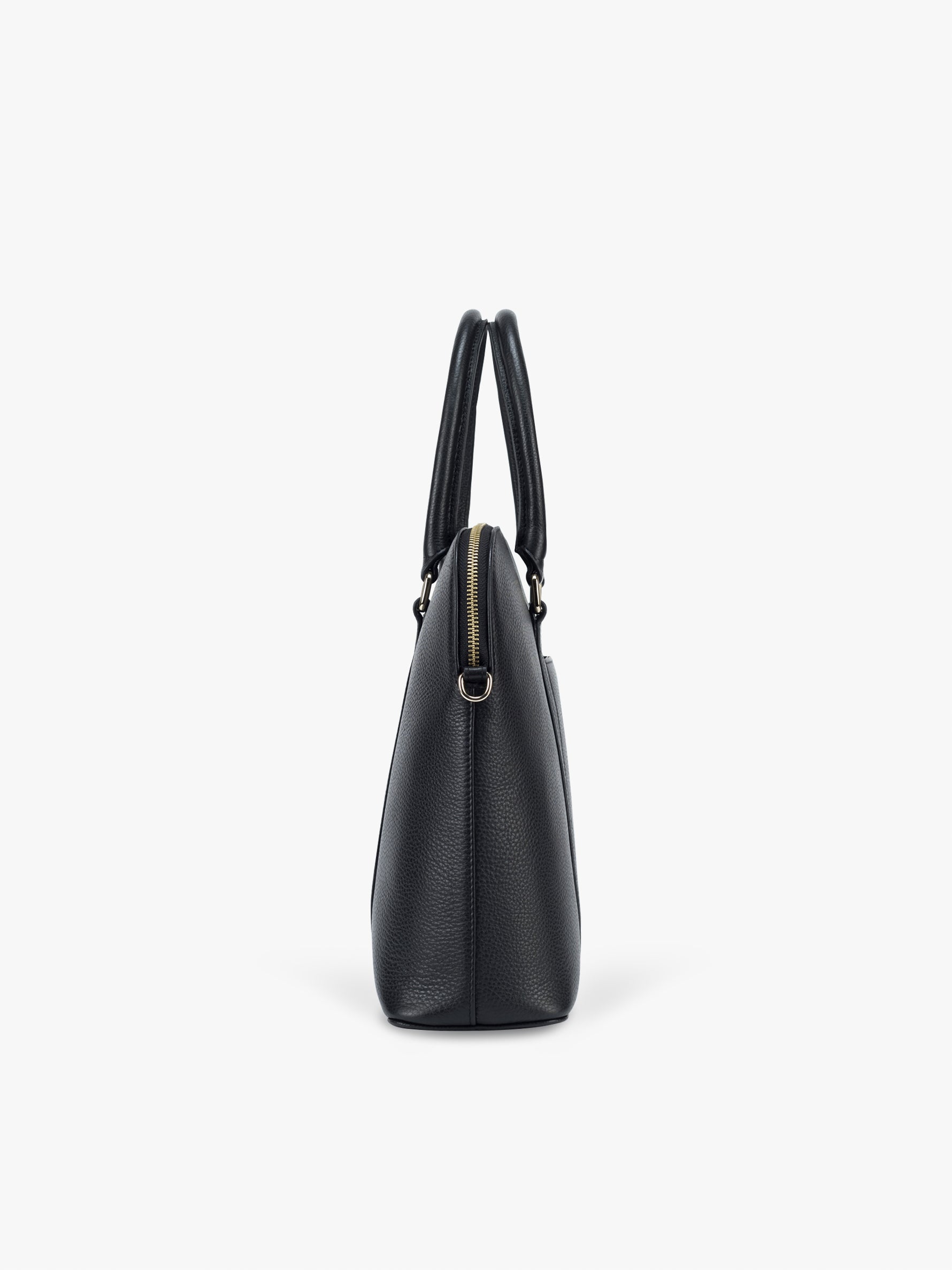 \Handcrafted genuine leather laptop bag for women Classic Black