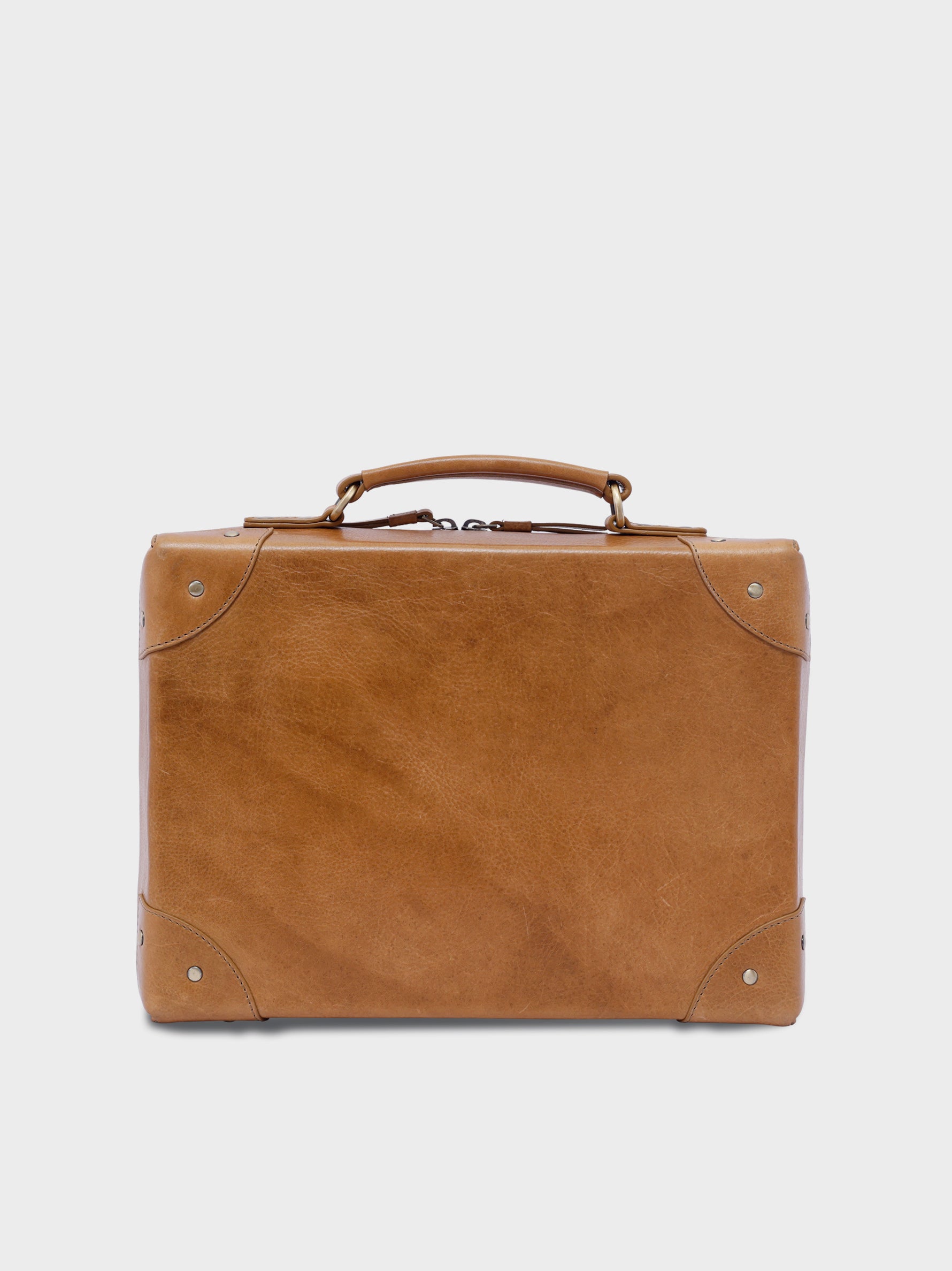 Handcrafted Genuine Vegetable Tanned Leather Traveller's Trunk Regular Sling Tuscany Tan for Women Tan & Loom