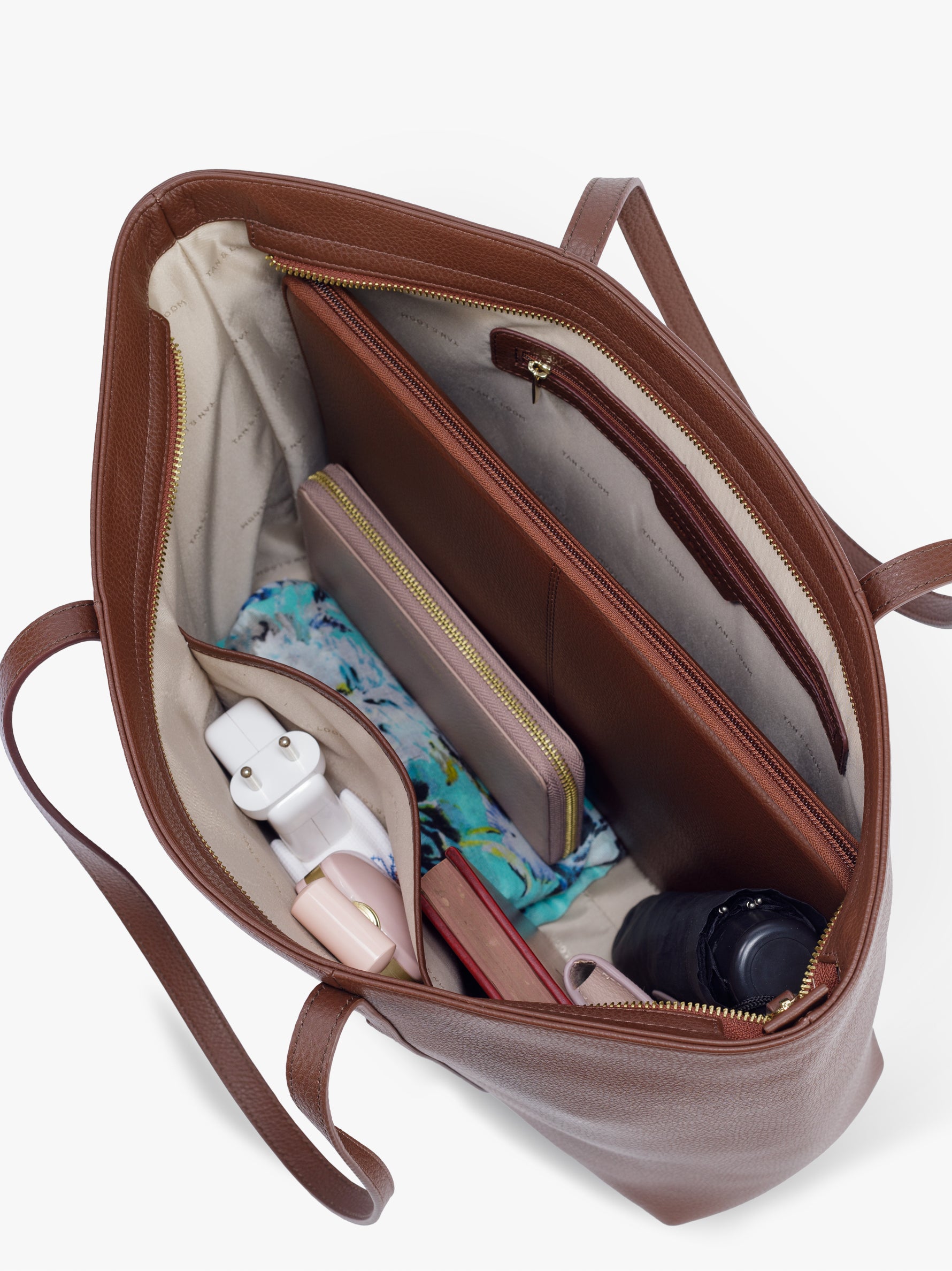Handcrafted genuine leather 365 days tote bag for women Espresso Brown