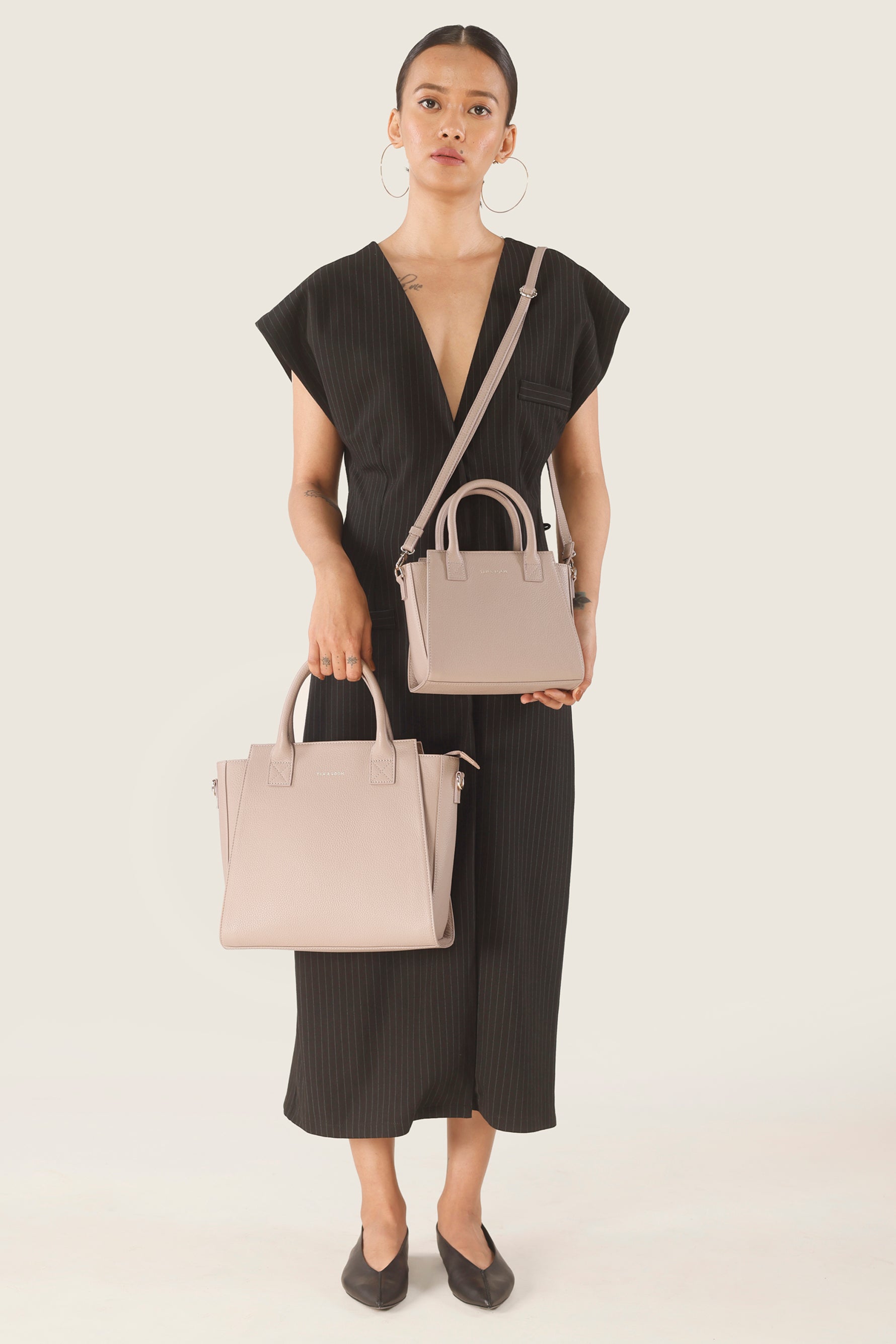 Handcrafted genuine leather Gamechanger Handbag for women Nude Pink