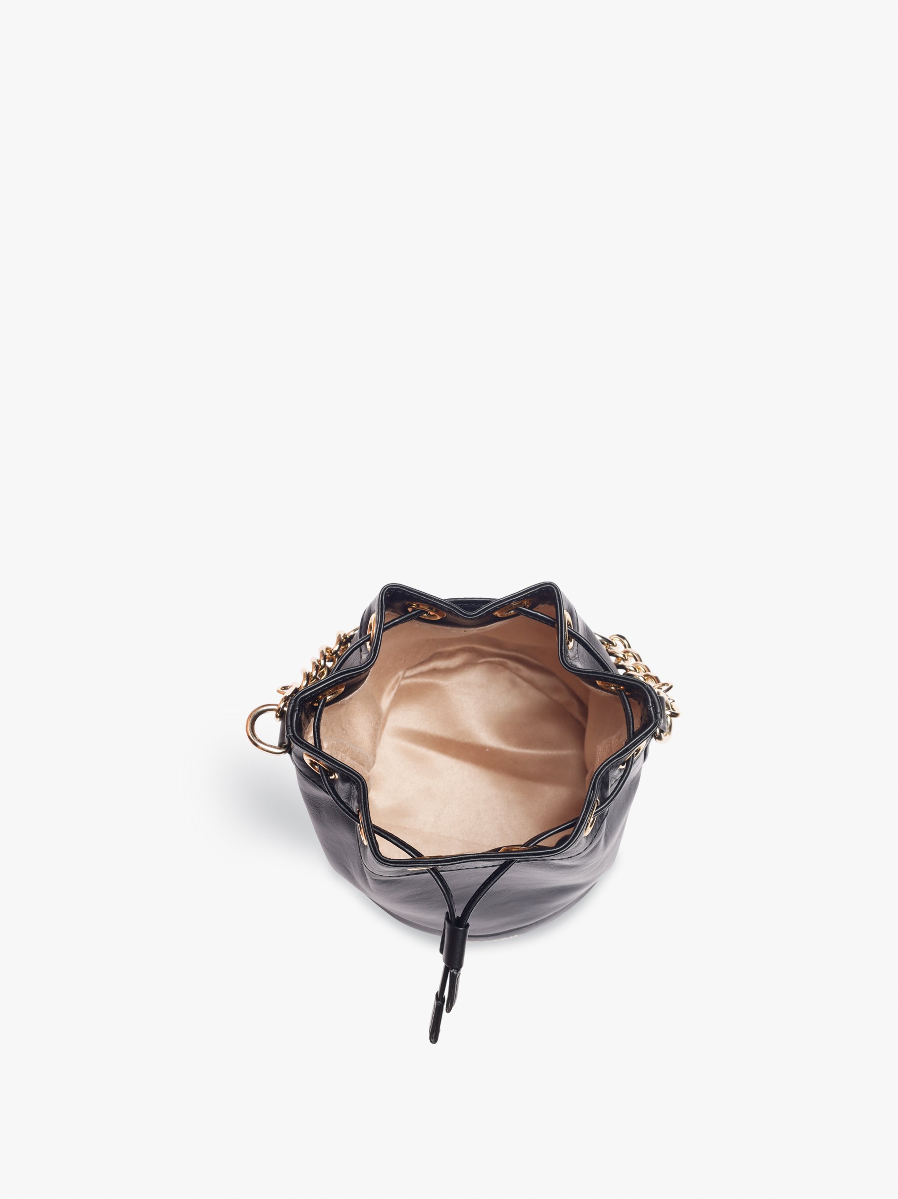 Handcrafted Black Genuine Leather Bombay Bucket Bag for Women Tan & Loom