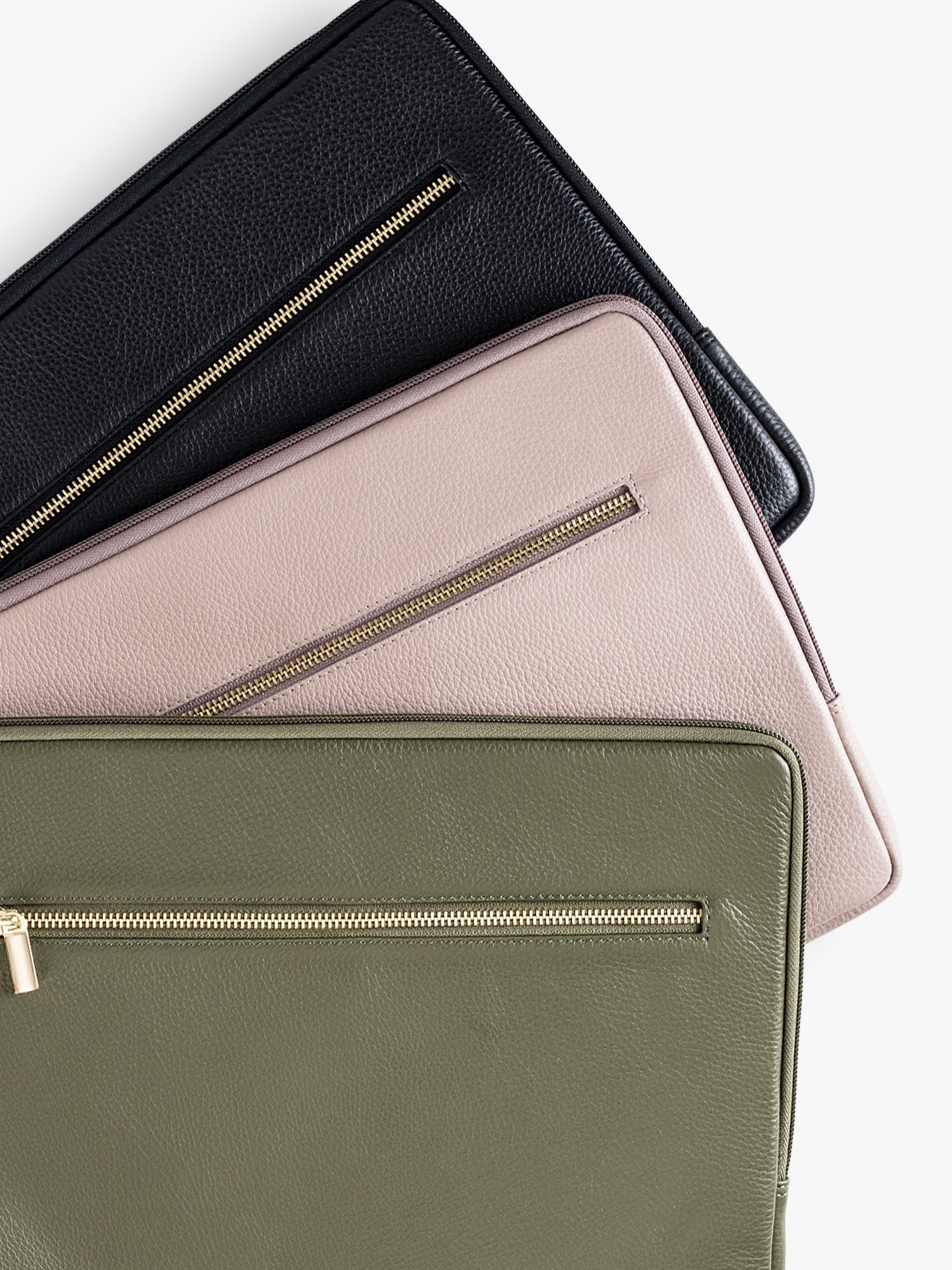 Handcrafted genuine leather classic laptop sleeve for women Espresso Brown