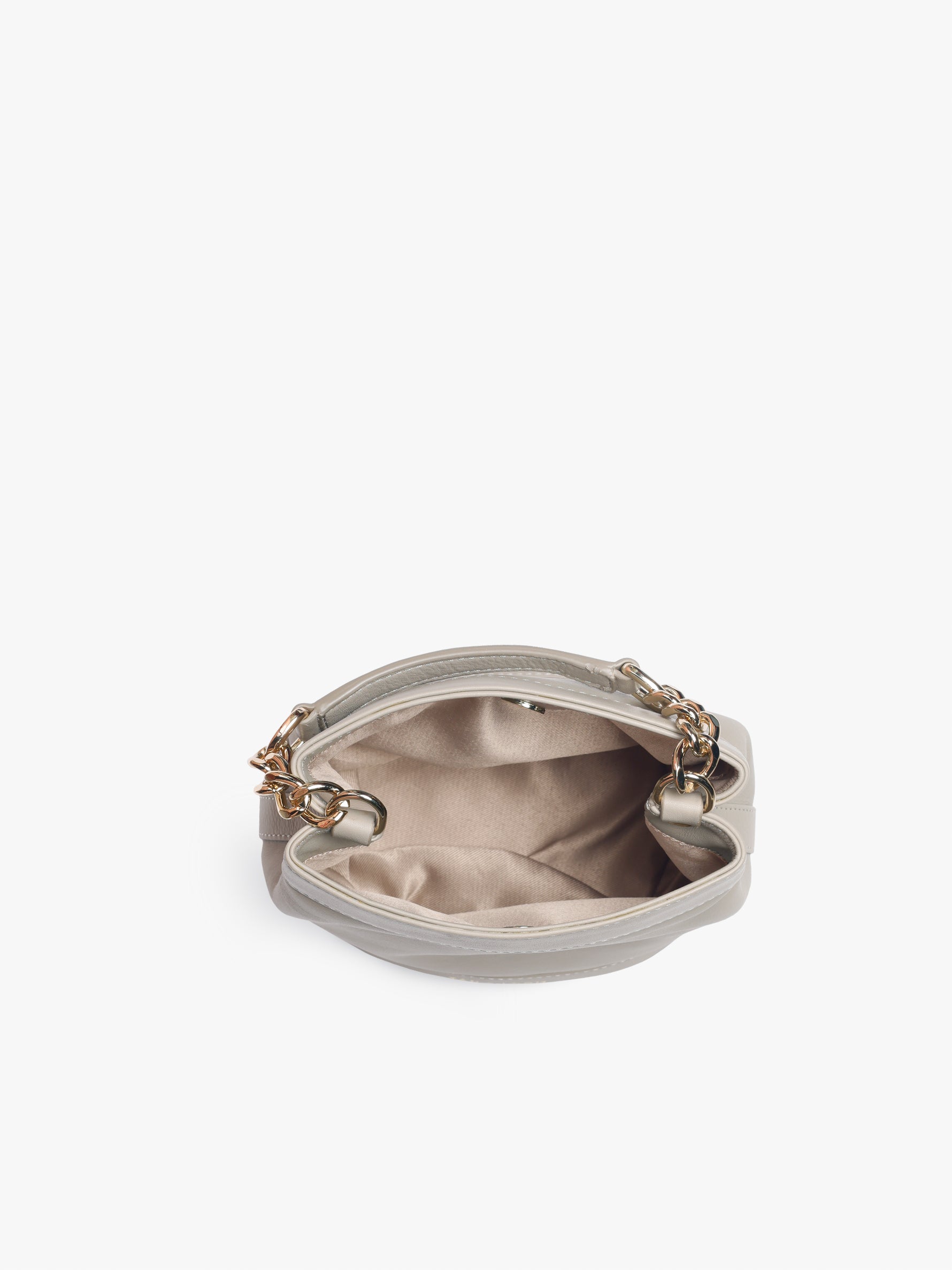 Handcrafted Mint Grey Genuine Leather Rani Batua Bag for Women Tan & Loom