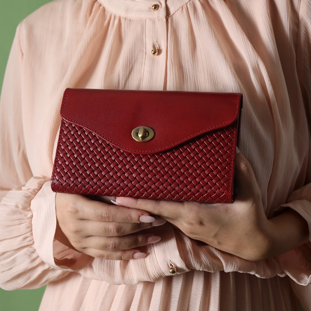 Handcrafted Premium Vegetable Tanned Leather Small Leather Goods for Women Tan & Loom