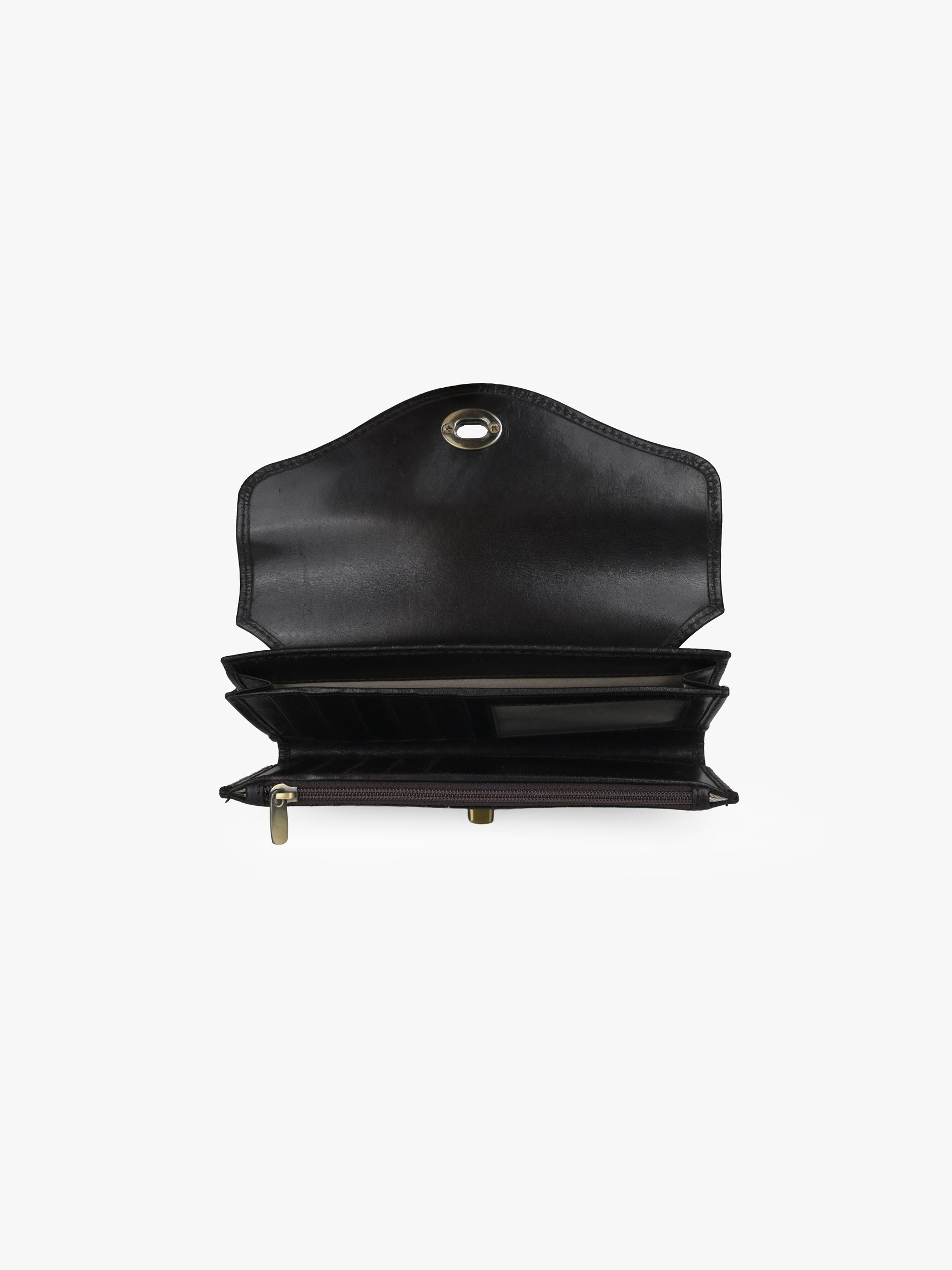 Colaba Clutch Wallet (Warm Black)