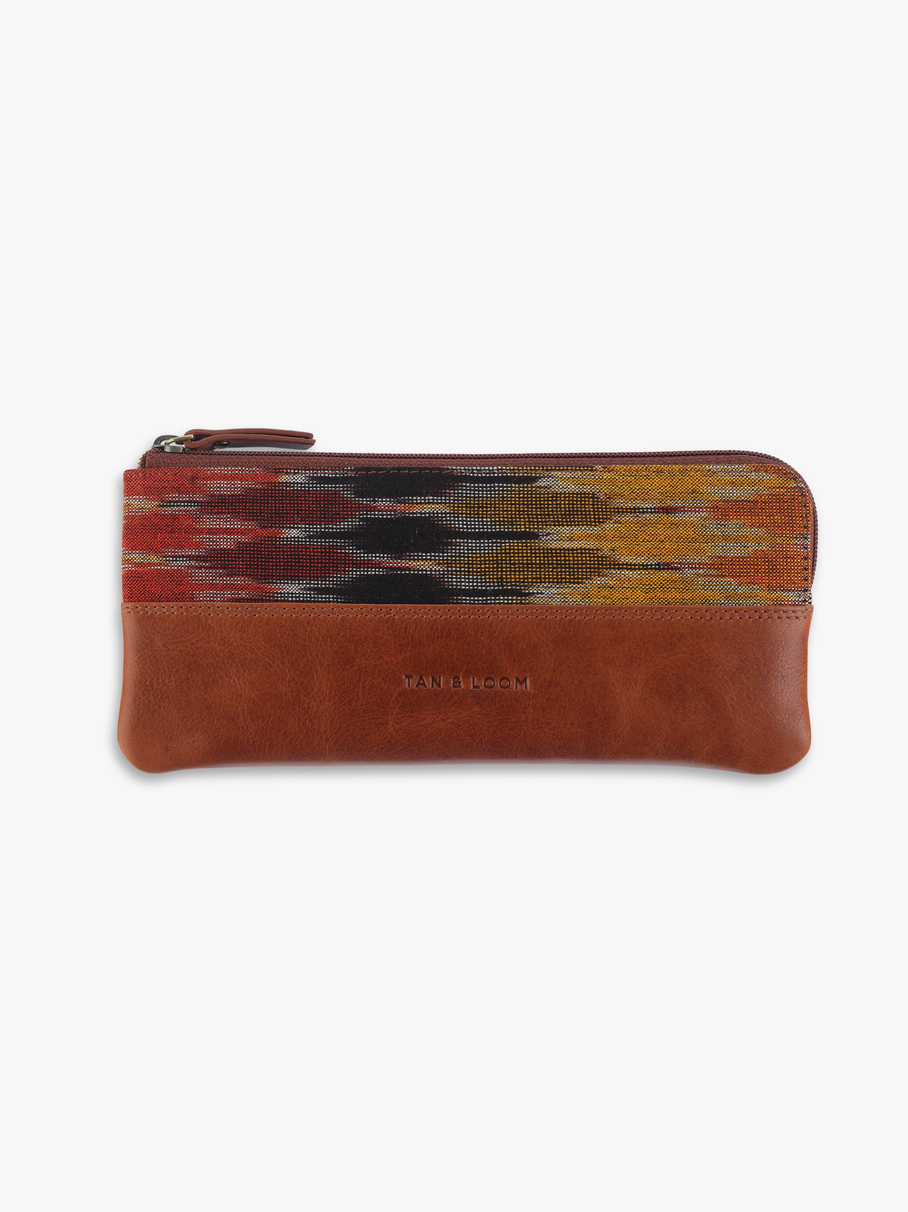 Pencil Pouch (Multi Red Ikat)