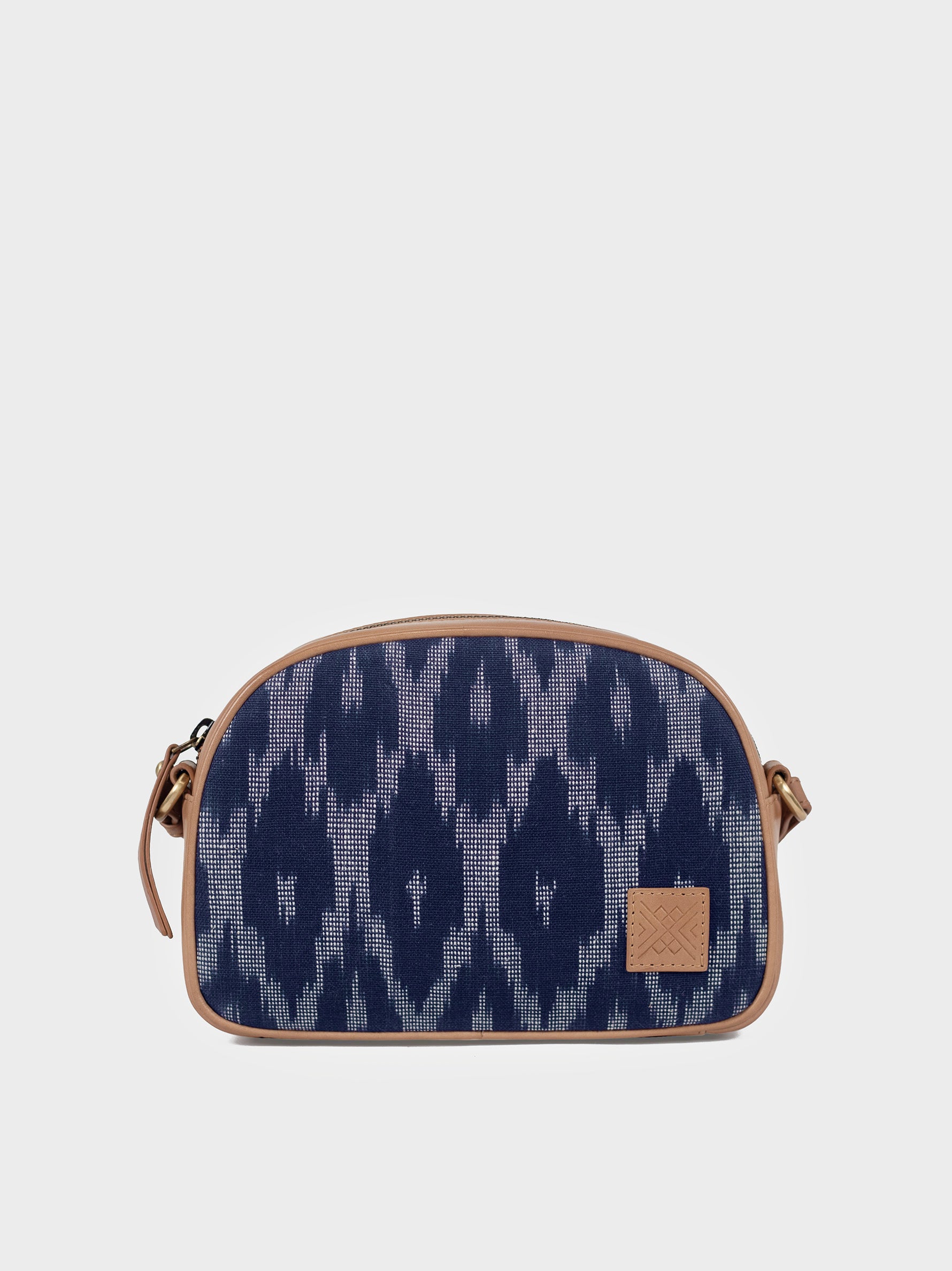 Mini Camera Sling (Navy Ikat)