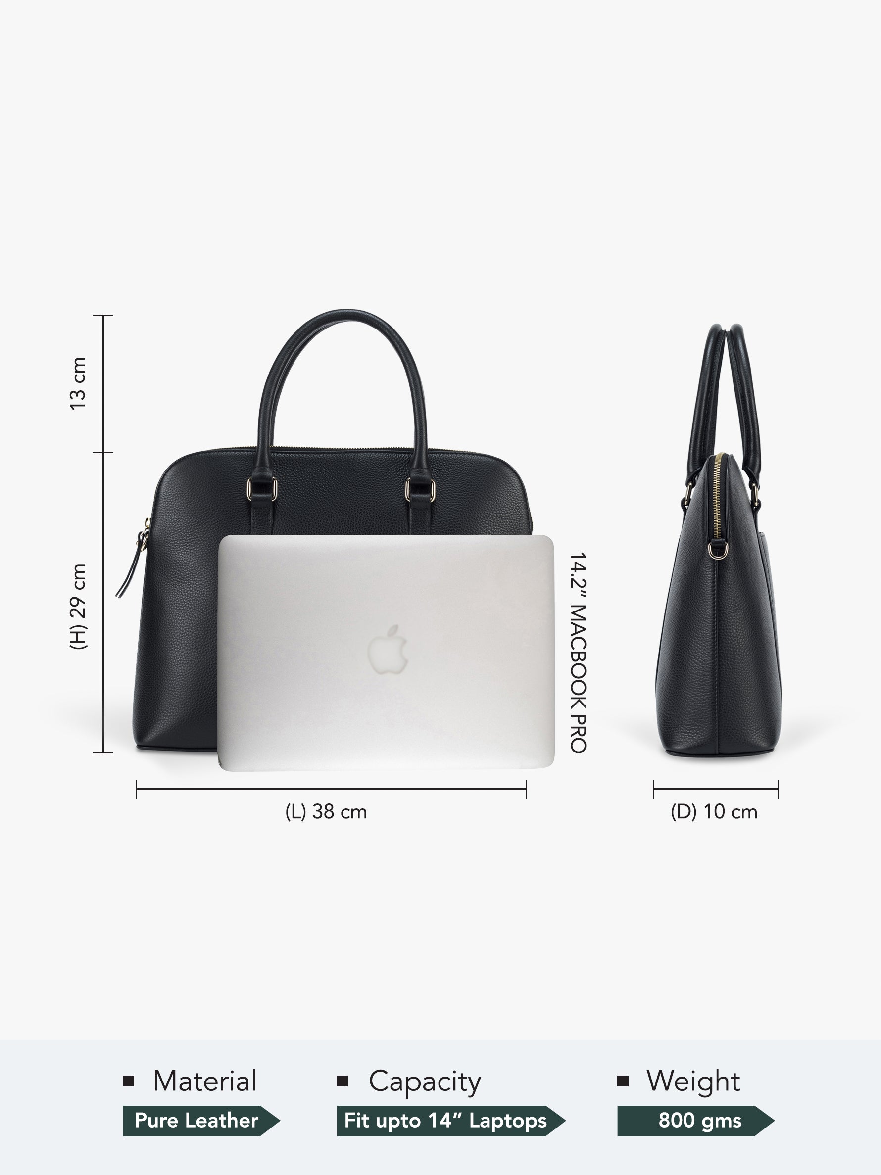 Executive Laptop Bag (Classic Black)