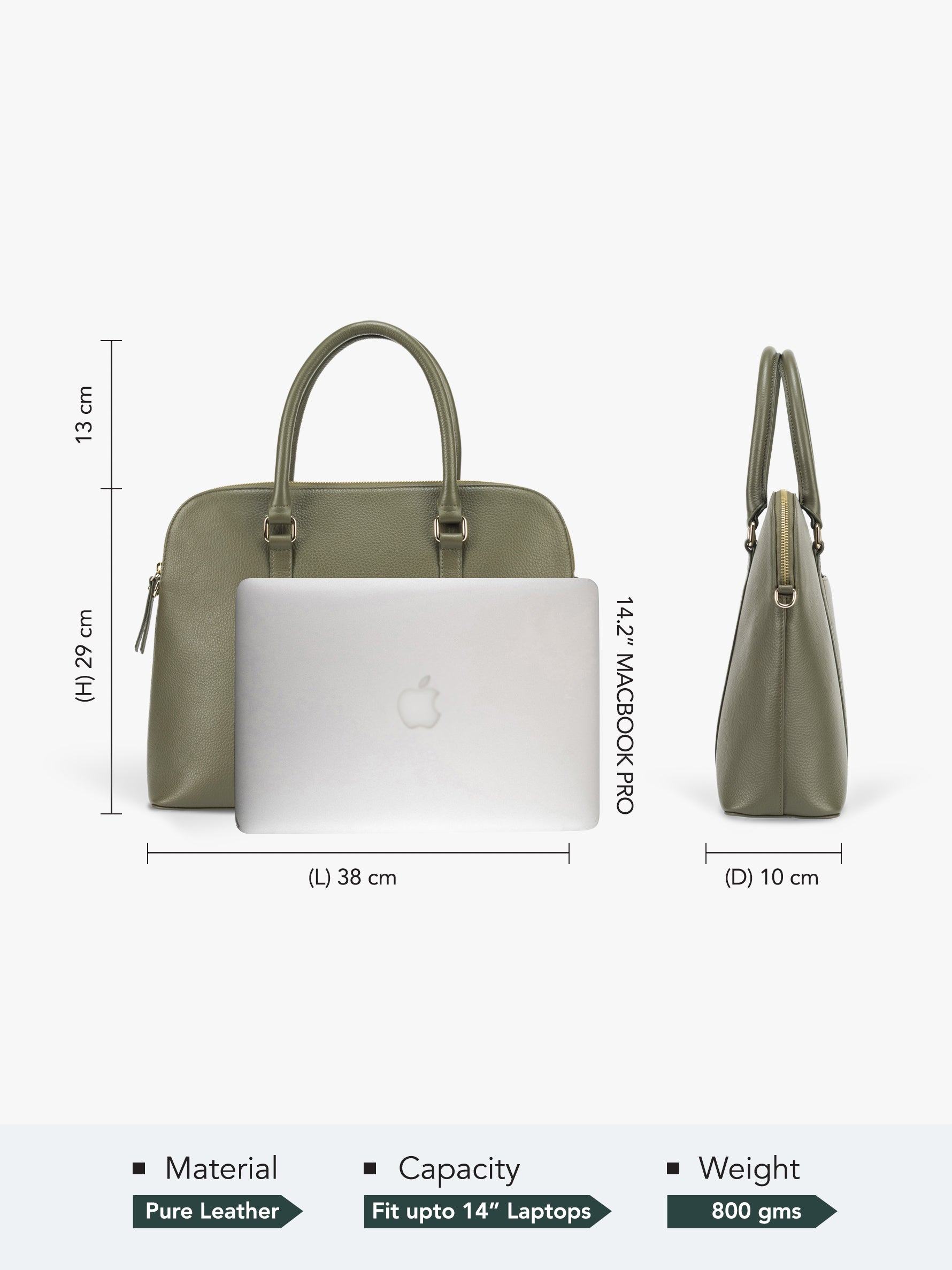 Executive Laptop Bag (Olive)
