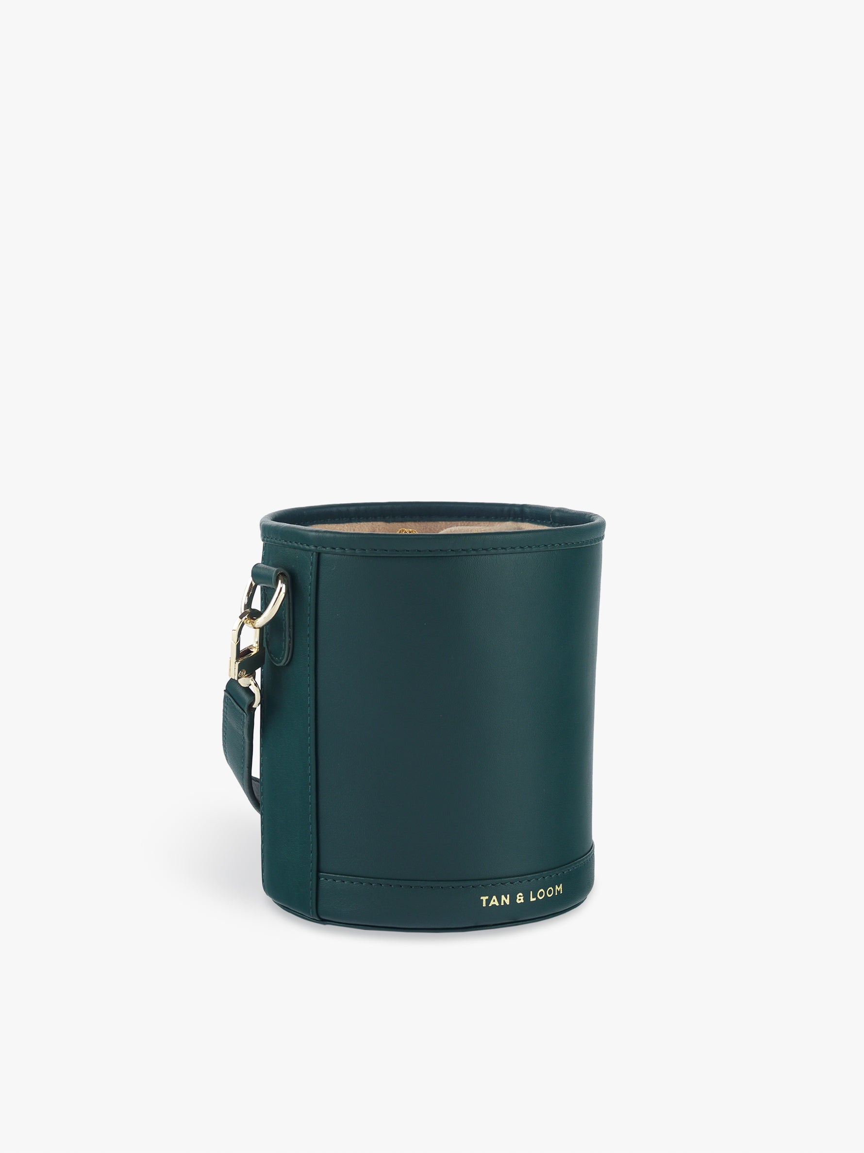 Barrel Potli (Forrest Green Leather)