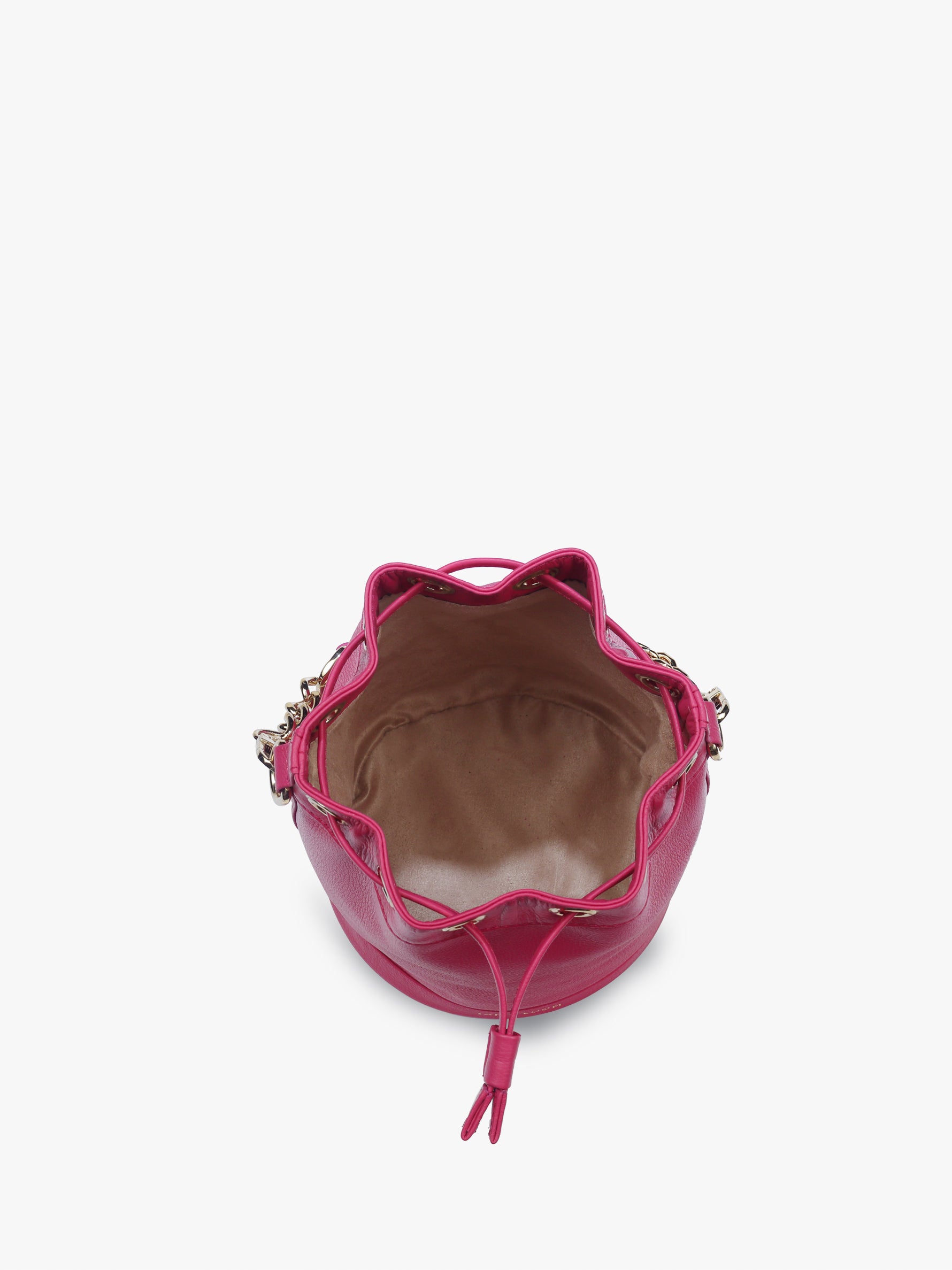 Handcrafted Pink Genuine Leather Bombay Bucket Bag for Women Tan & Loom