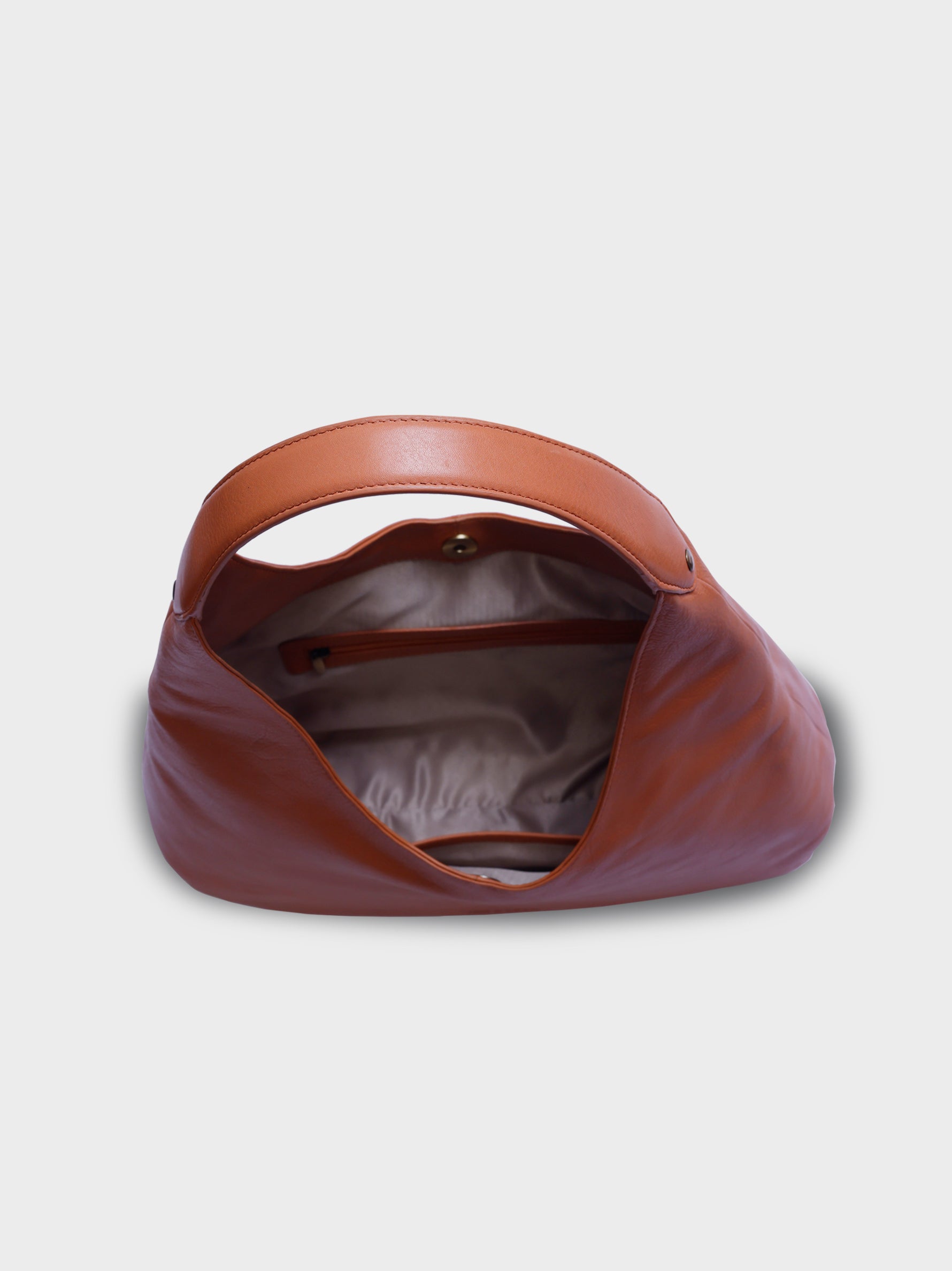 Handcrafted Genuine Vegetable Tanned Leather Hippie's Hobo Dusty Peach for Women Tan & Loom