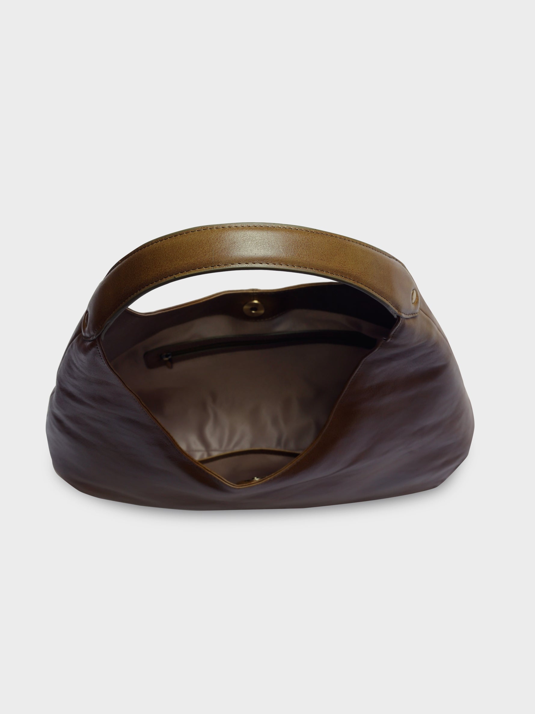Handcrafted Genuine Vegetable Tanned Leather Hippie's Hobo Olive Green for Women Tan & Loom