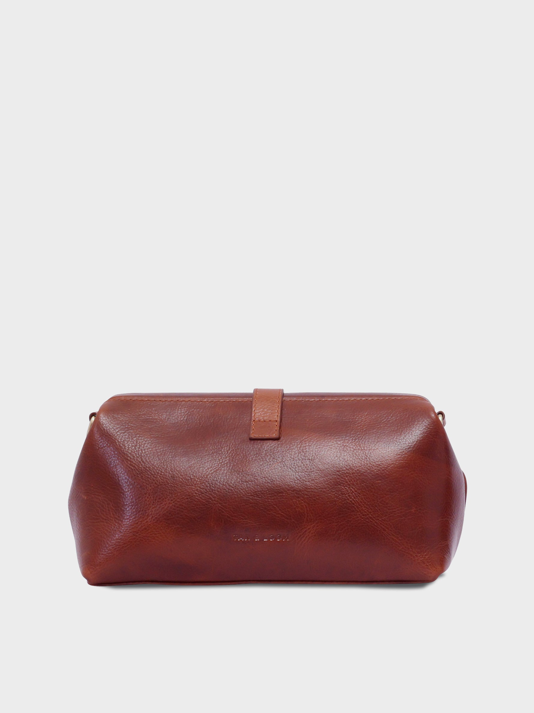 Handcrafted Genuine Vegetable Tanned Leather  Doctor's Sling Bag Vintage Brown for Women Tan & Loom
