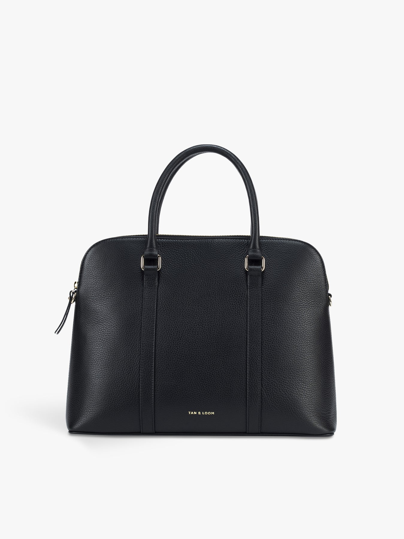 Calvin Klein Satchel Boston Bag Black and Tan