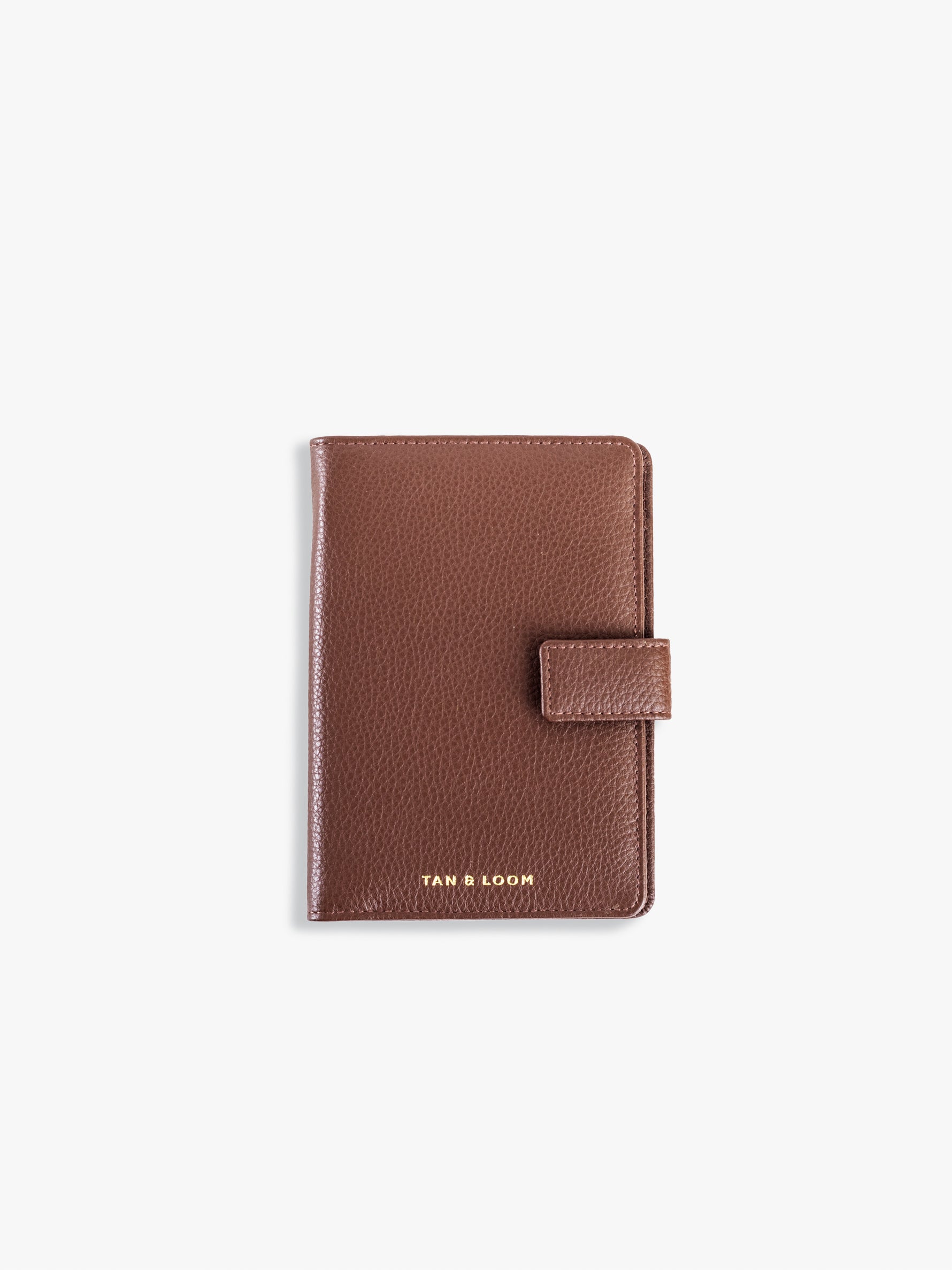 Handcrafted genuine leather Jetsetter Passport Case for women Espresso Brown