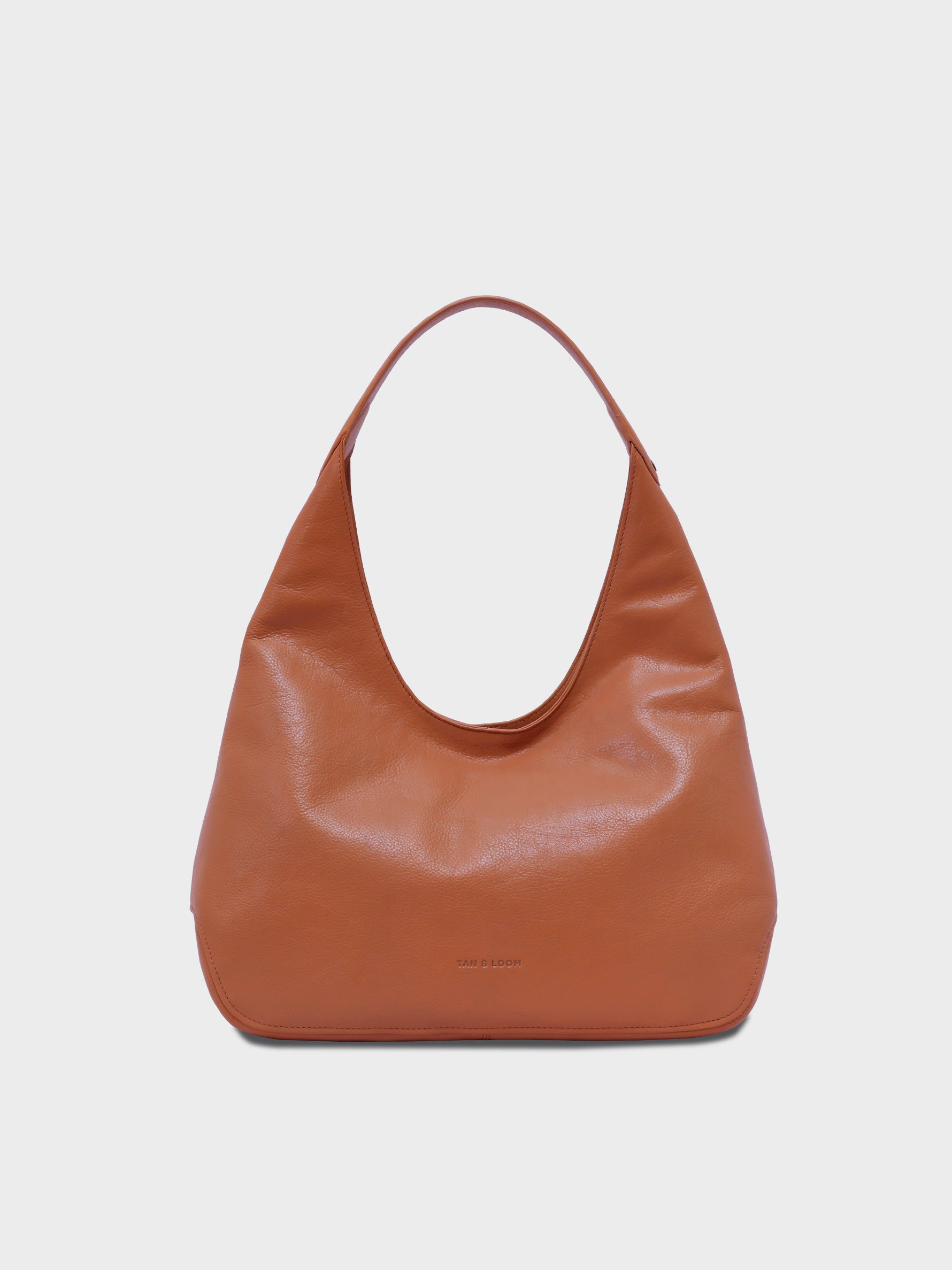 Handcrafted Genuine Vegetable Tanned Leather Hippie's Hobo Dusty Peach for Women Tan & Loom