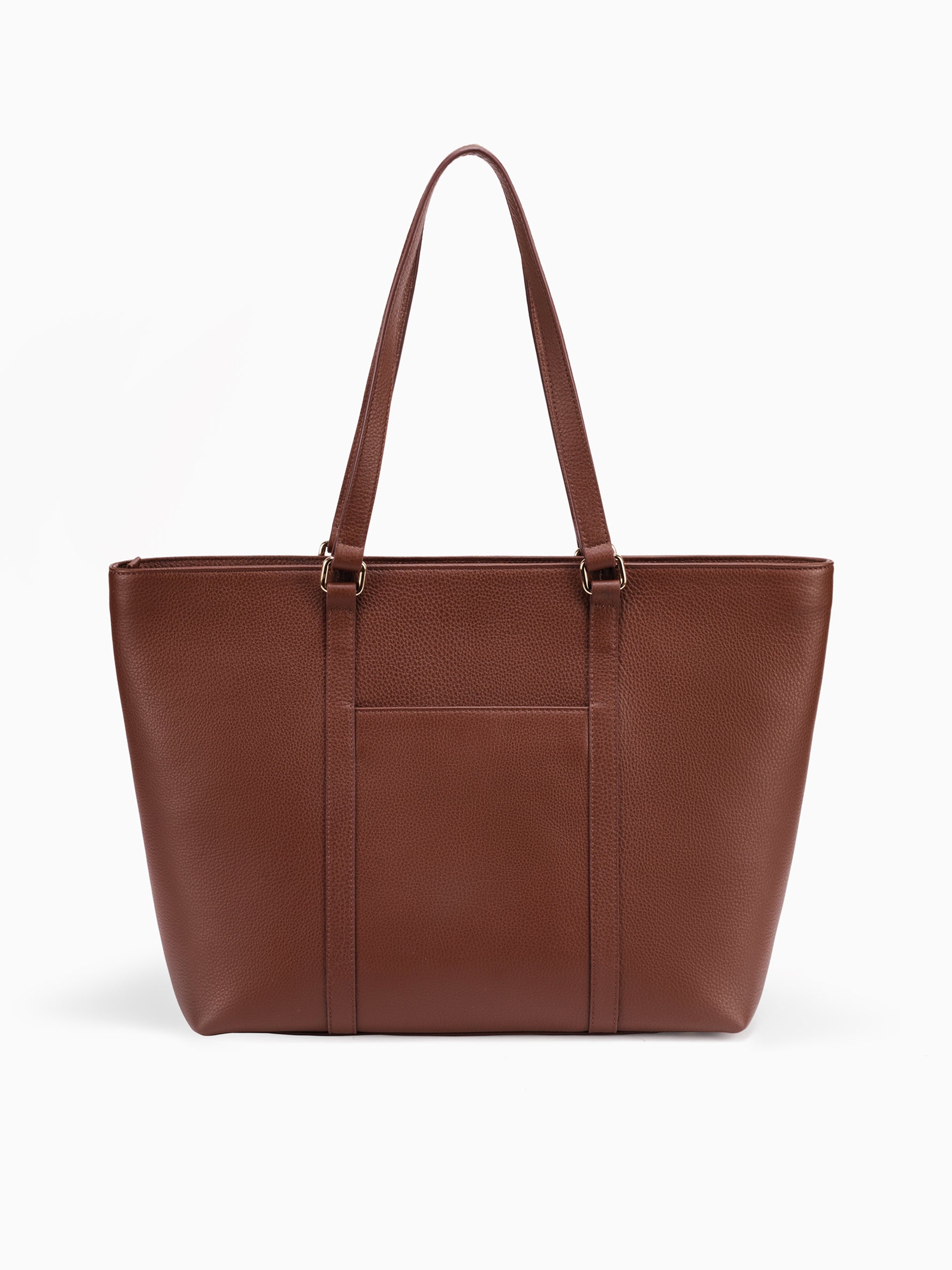Handcrafted genuine leather office tote bag for women Espresso Brown