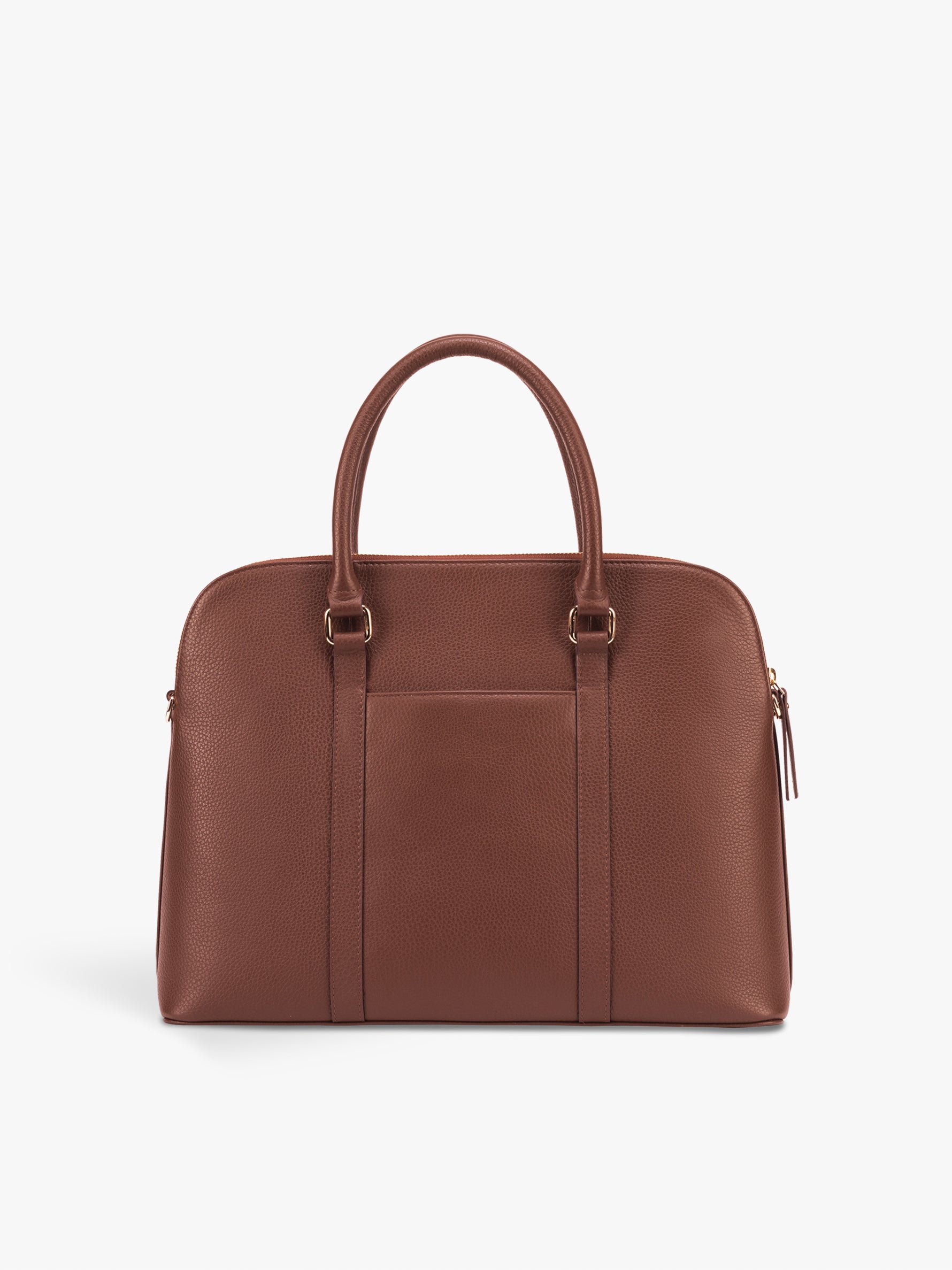 Handcrafted genuine leather laptop bag for women Espresso Brown
