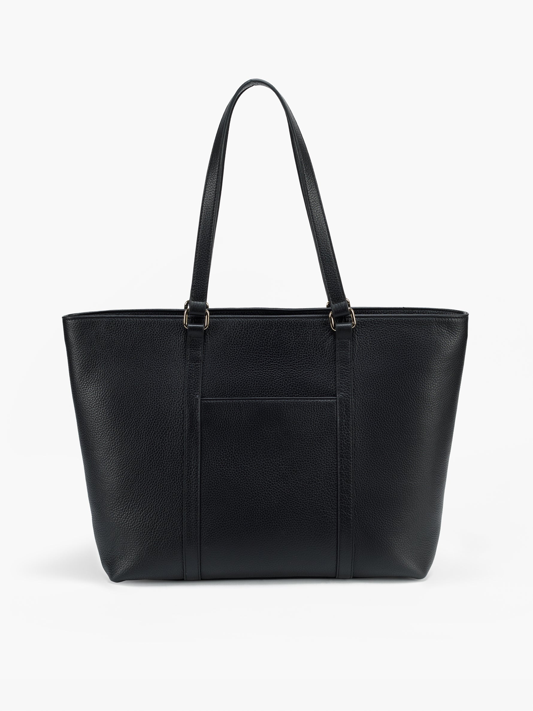 Handcrafted genuine leather office tote bag for women Classic Black