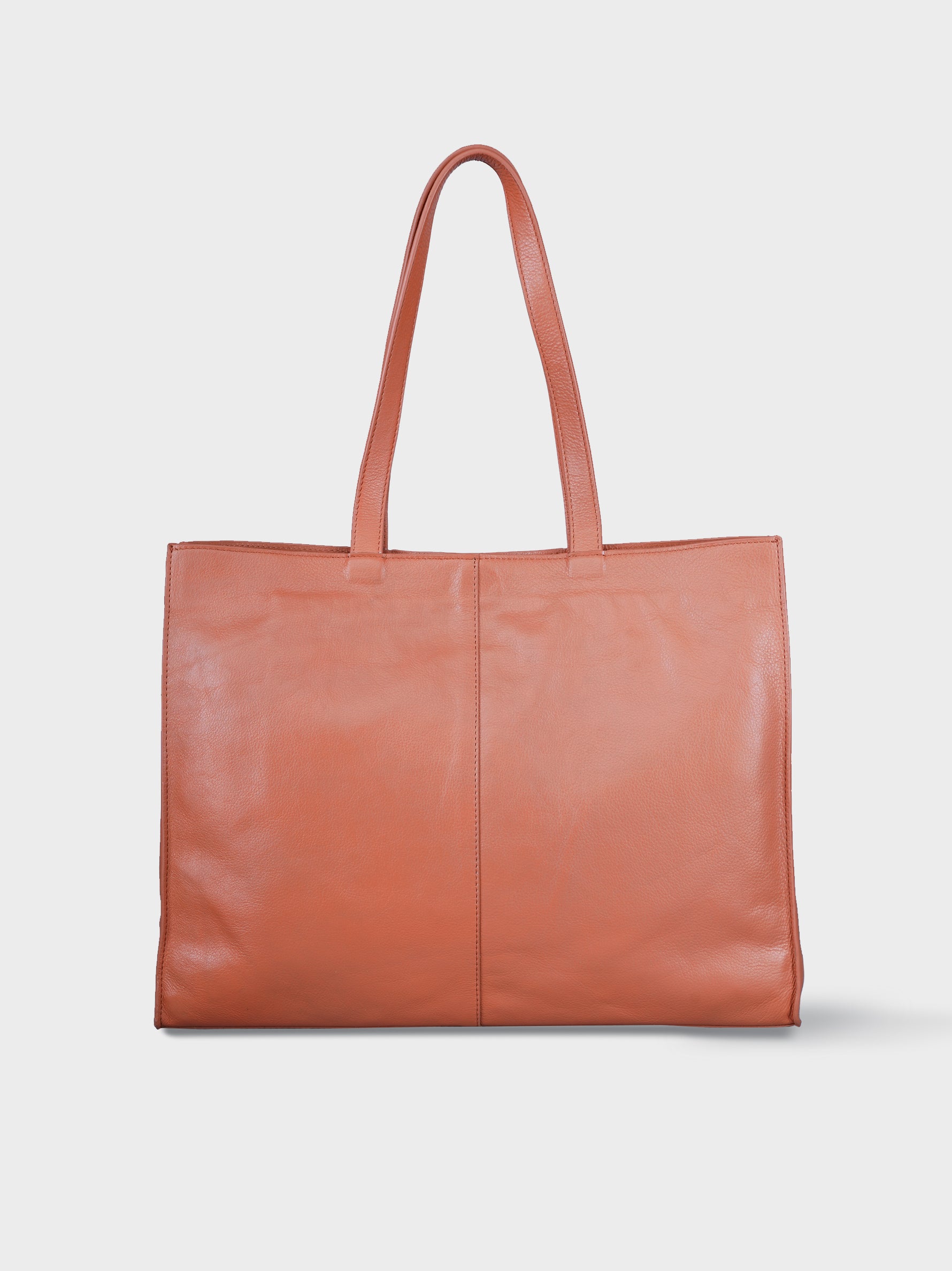 Handcrafted Genuine Vegetable Tanned Leather Artist's Tote Dusty Peach for Women Tan & Loom
